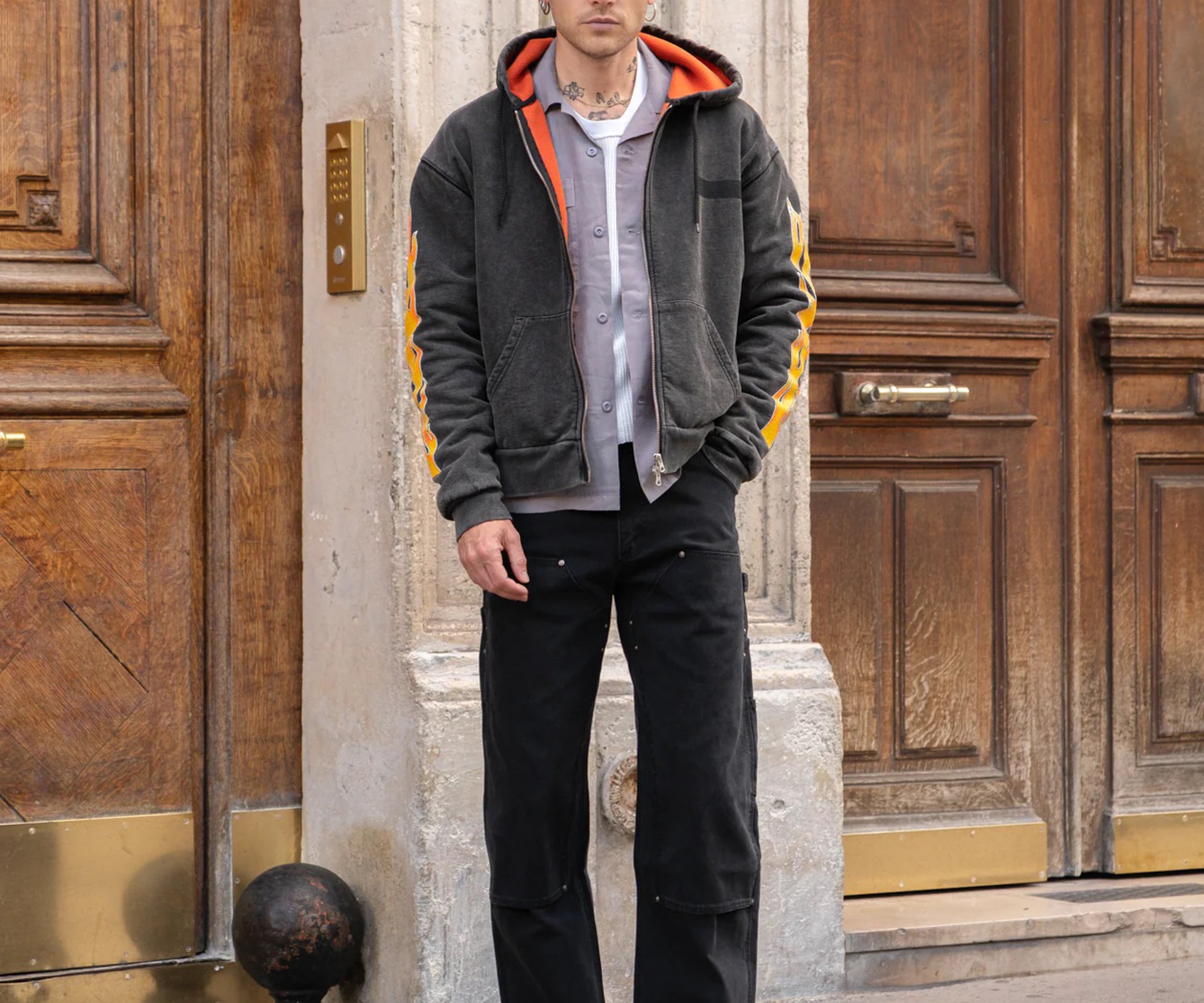 THE TILER WORK PANTS Taille US 26 / FR 36 / NOIR - BRUT Clothing
