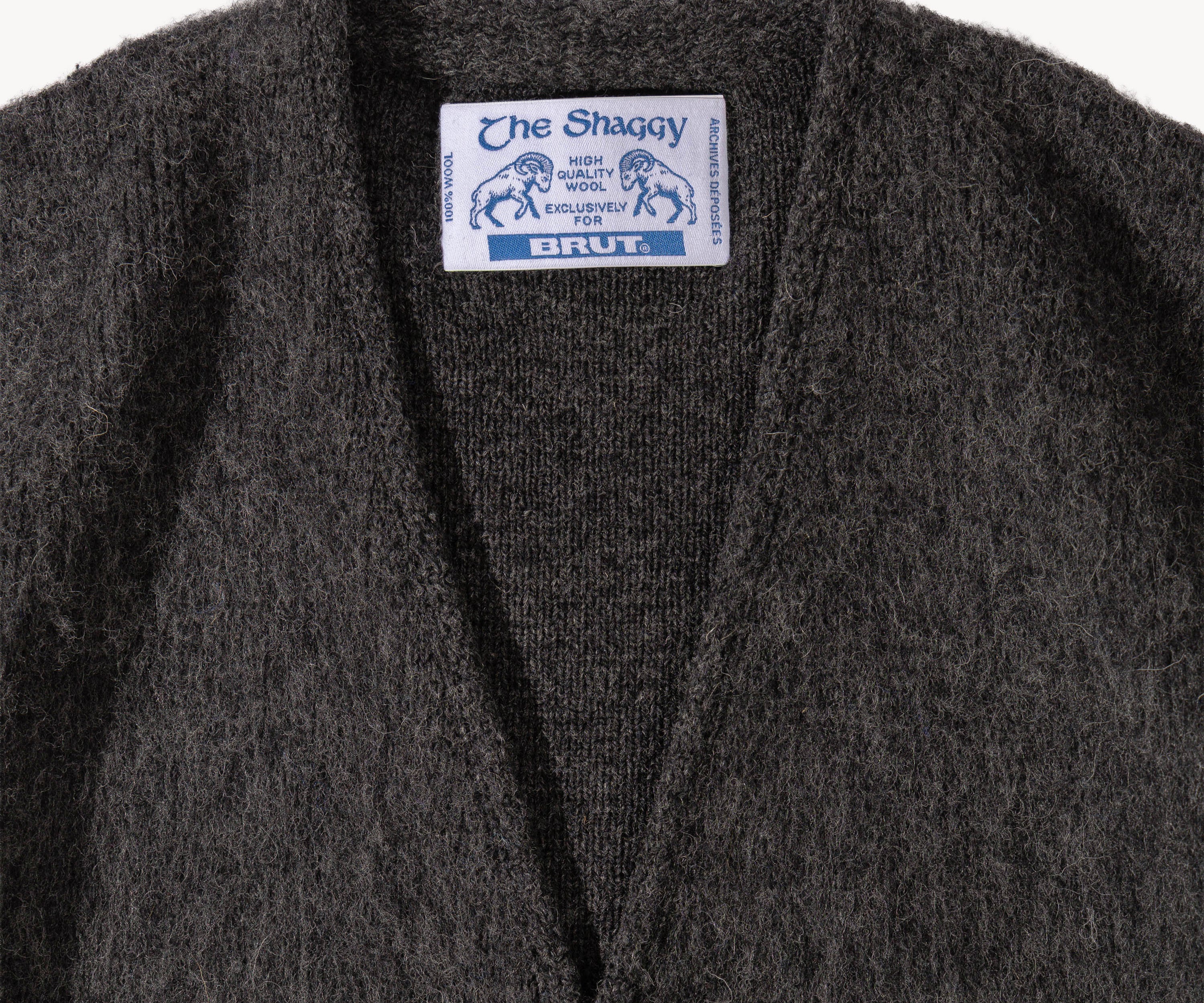 THE SHAGGY CARDIGAN Tricot TAILLE S / ANTHRACITE - BRUT Clothing