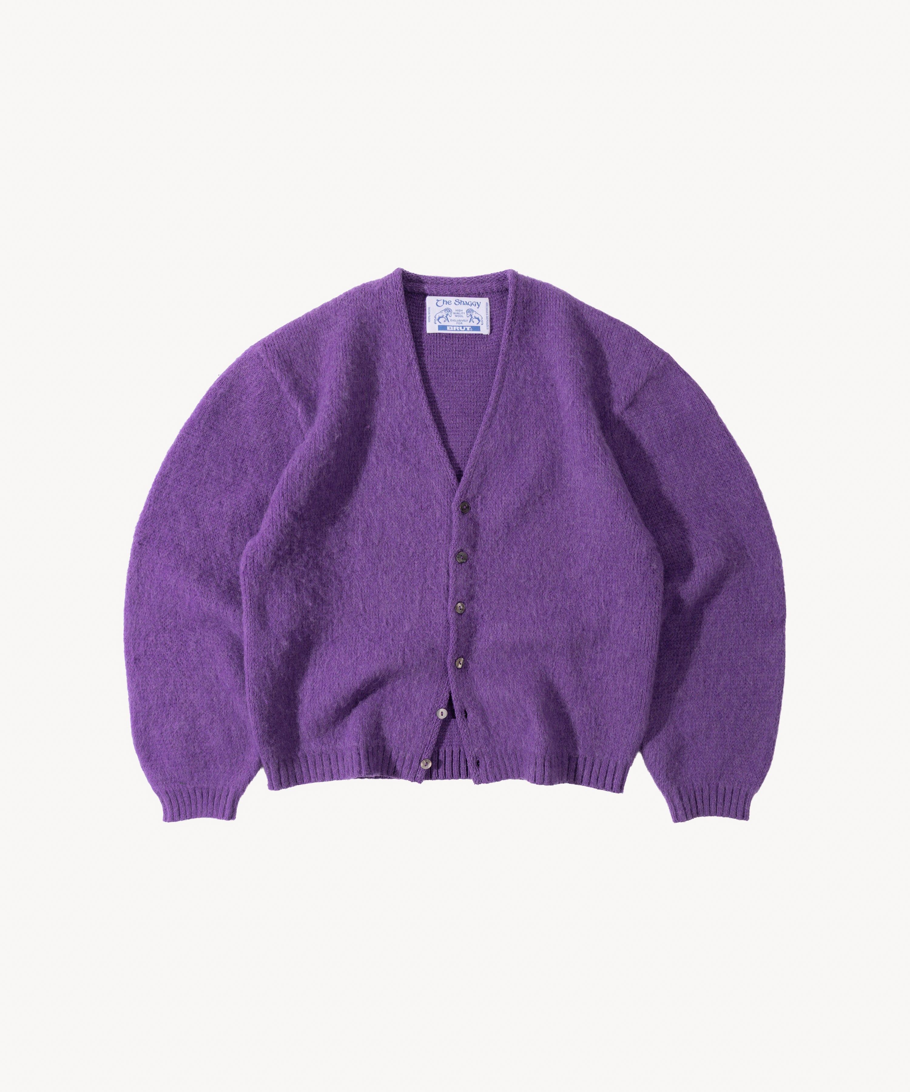 THE SHAGGY CARDIGAN - PURPLE | BRUT CLOTHING – BRUT Clothing