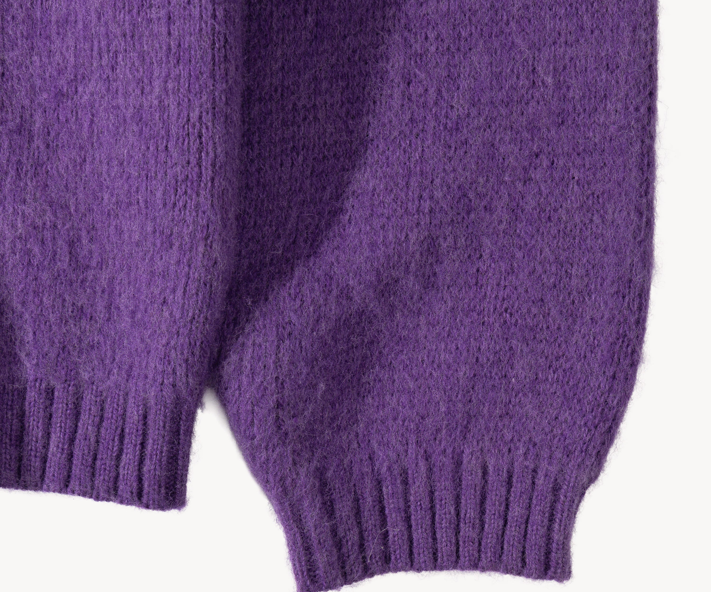 THE SHAGGY CARDIGAN Tricot TAILLE S / VIOLET - BRUT Clothing