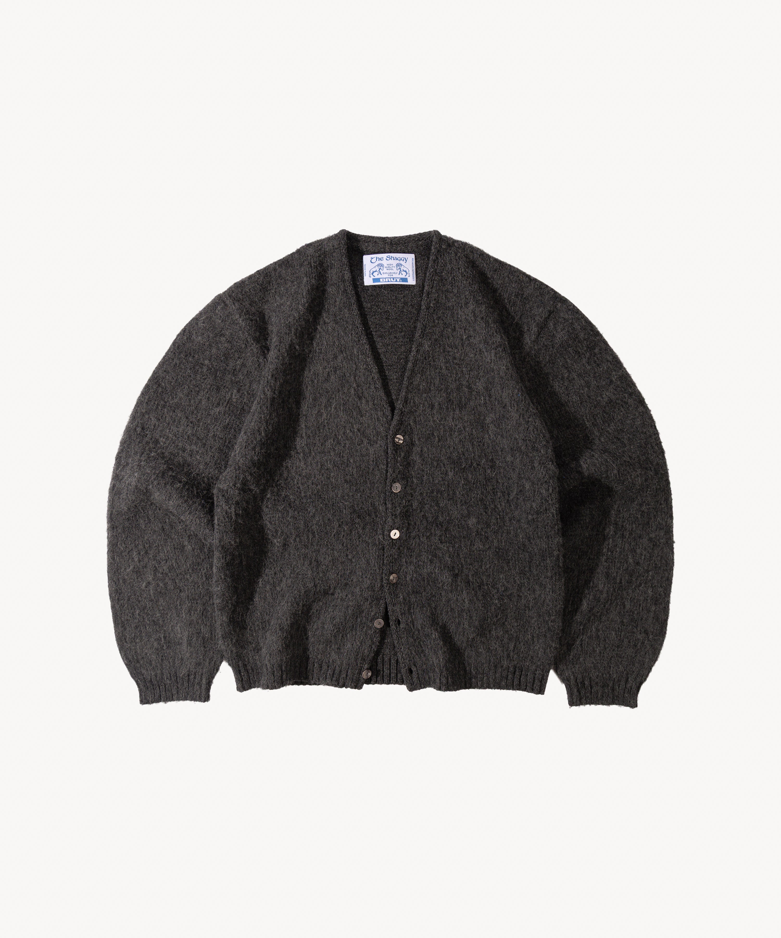 THE SHAGGY CARDIGAN - CHARCOAL | BRUT PARIS 03 | Worldwide