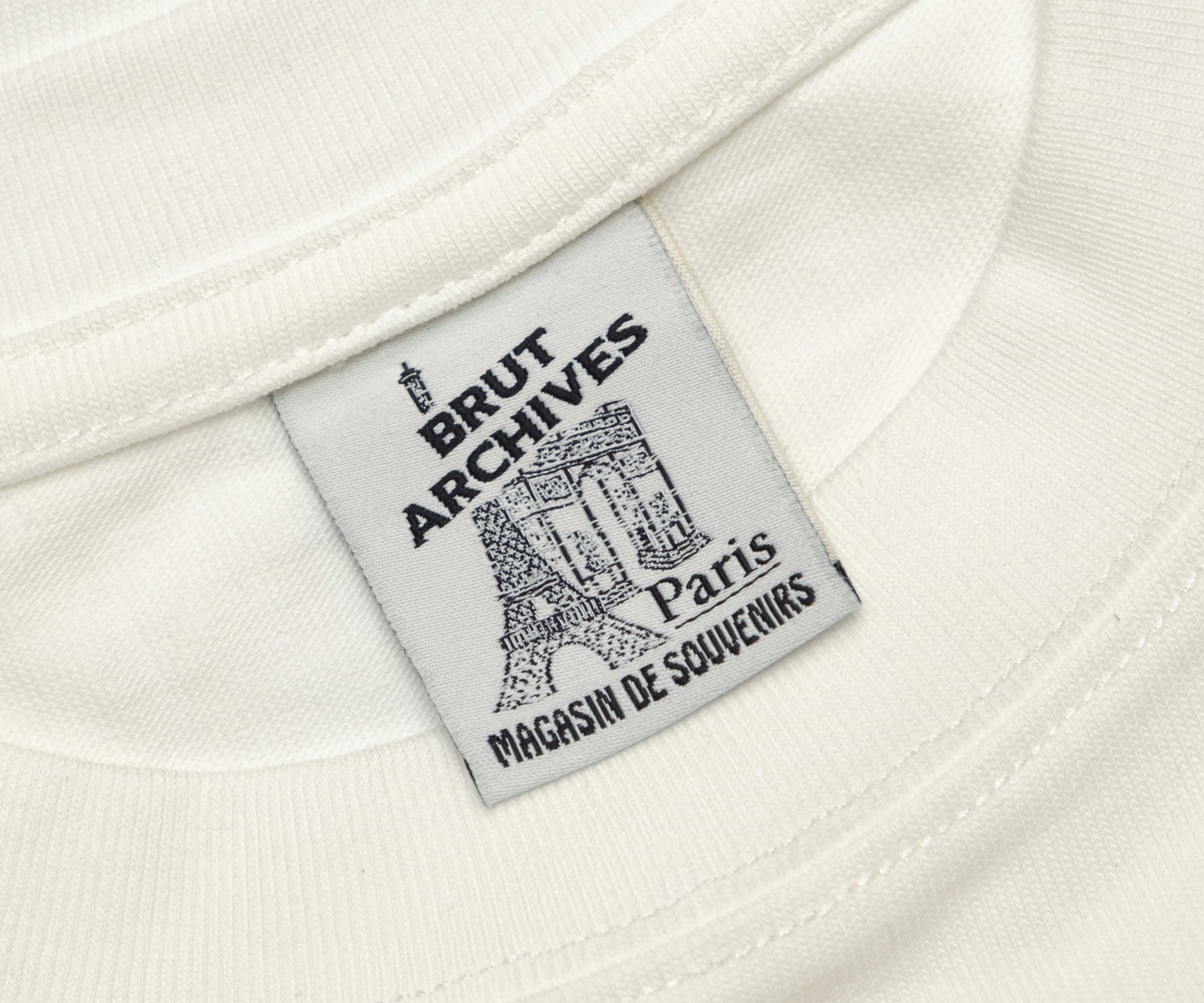 THE SOUVENIRS DE PARIS TEE T-Shirts X-SMALL / WHITE - BRUT Clothing