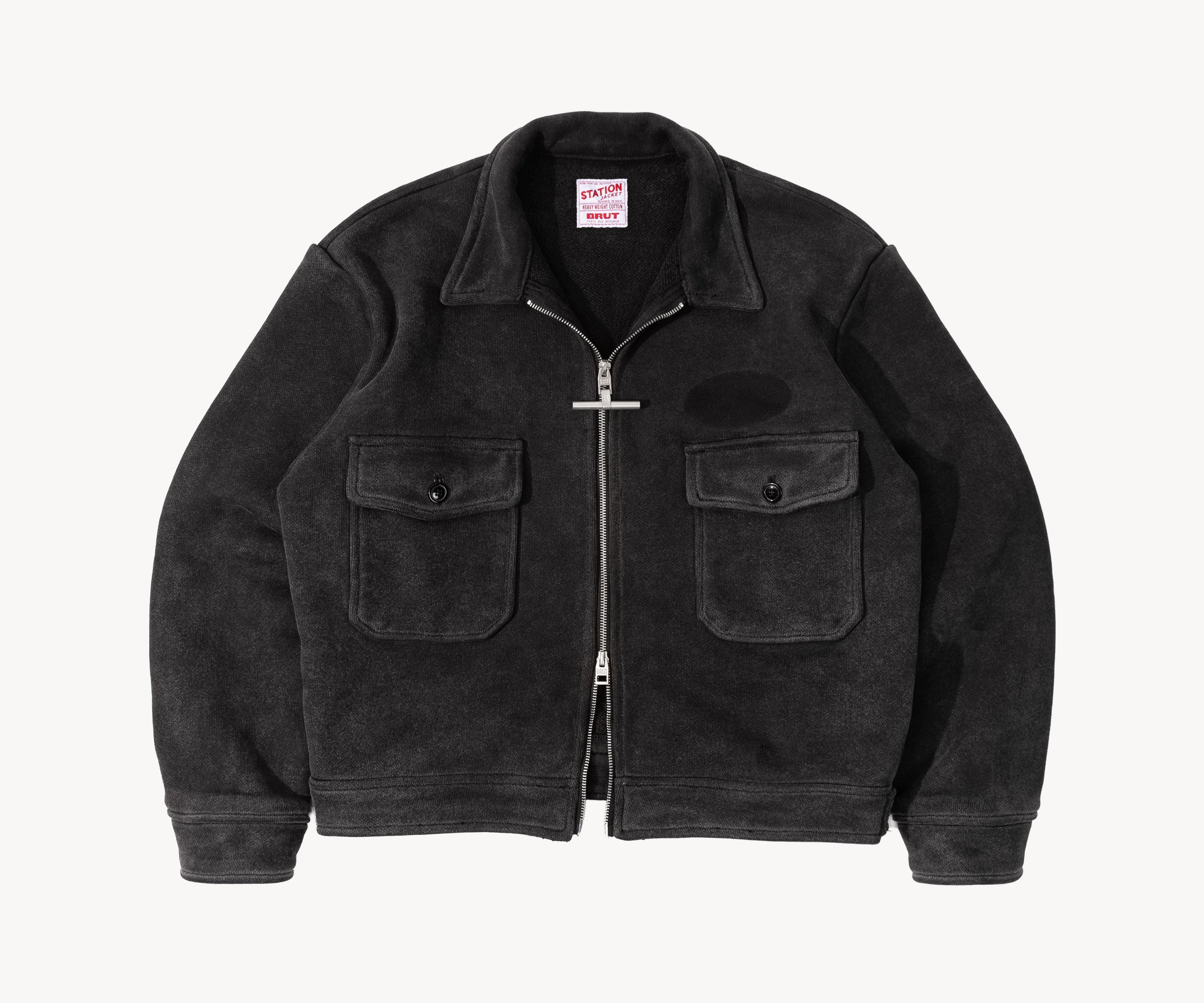 THE STATION JACKET Manteaux et vestes XS / NOIR - BRUT Clothing