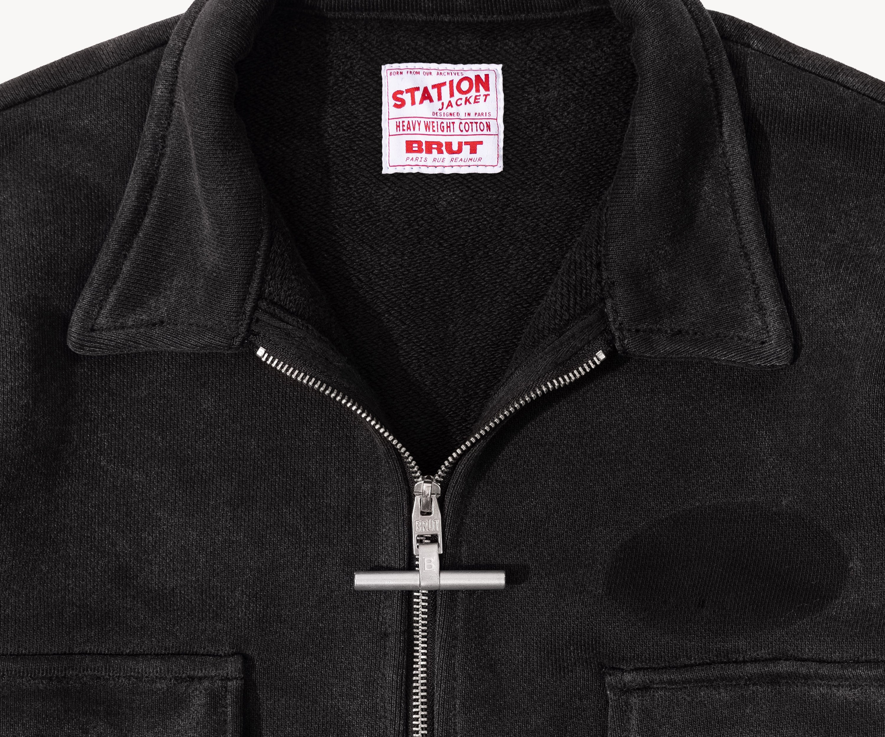 THE STATION JACKET Manteaux et vestes XS / NOIR - BRUT Clothing
