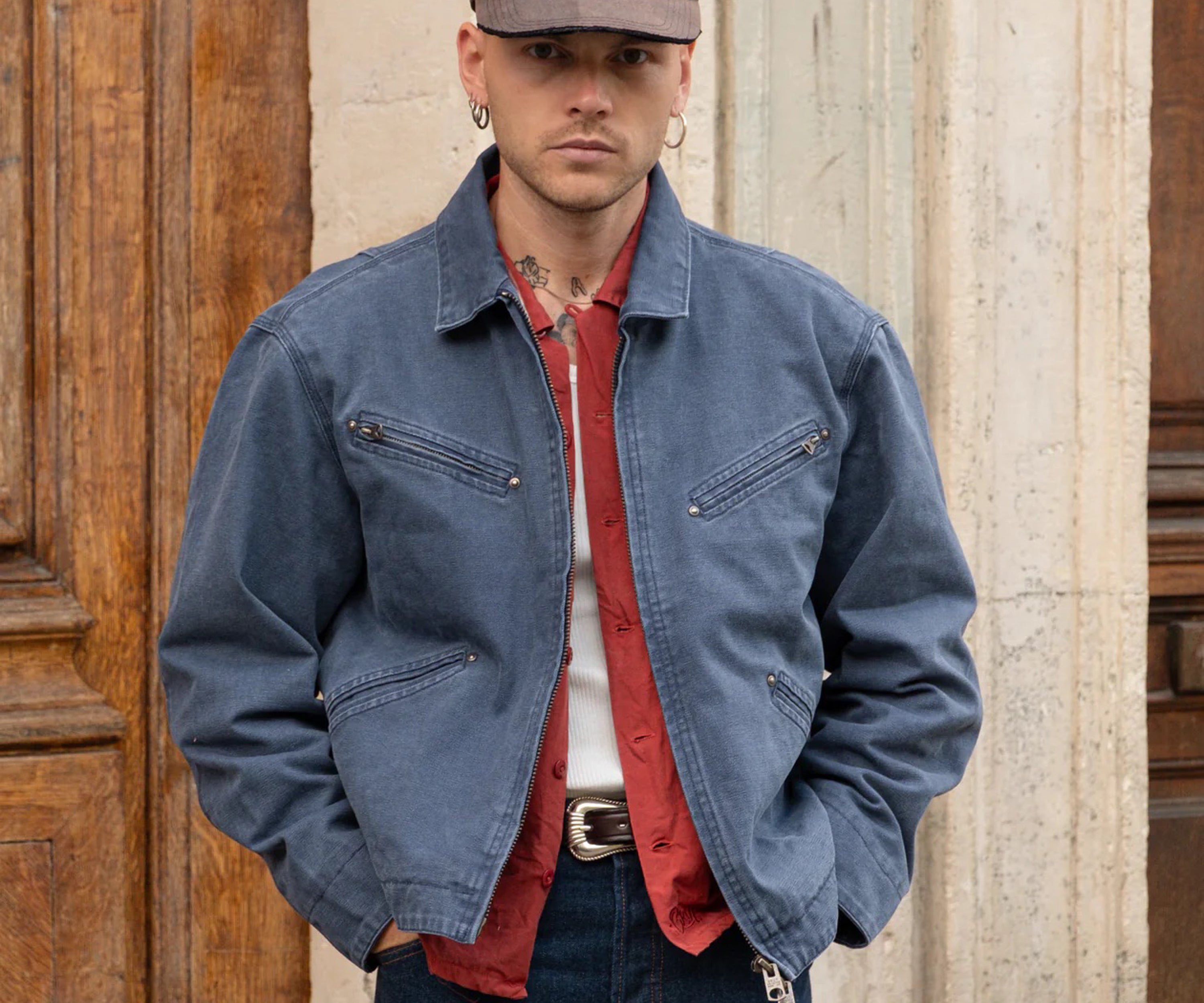 THE BEIRING JACKET Coats & Jackets X-SMALL / BLUE - BRUT Clothing