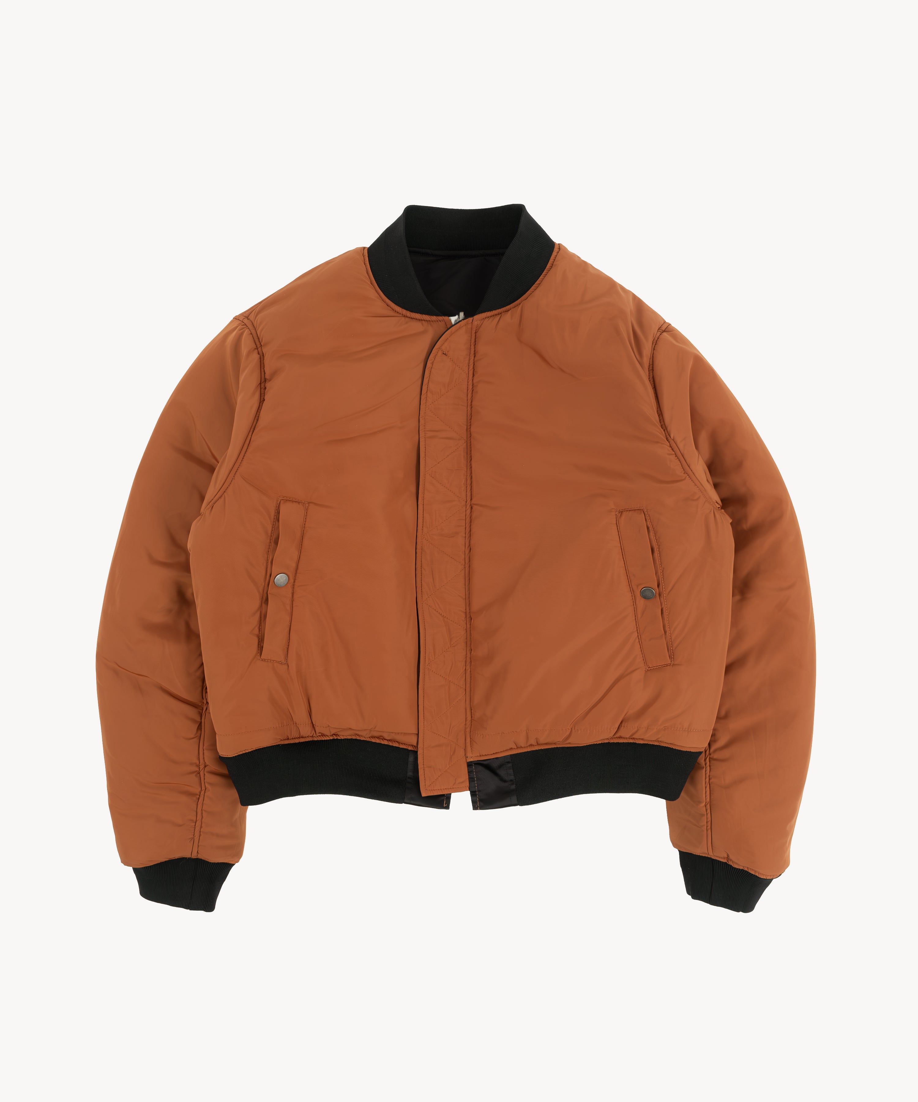 THE CROSS BOMBER - BLACK / ORANGE | BRUT Vintage Shop | Worldwide