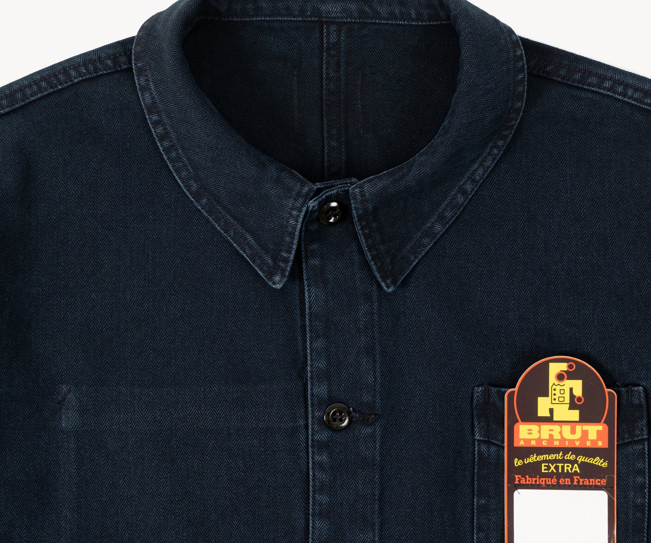 REWORK® INDIGO CROPPED WORK JACKET X-SMALL / INDIGO - BRUT Clothing