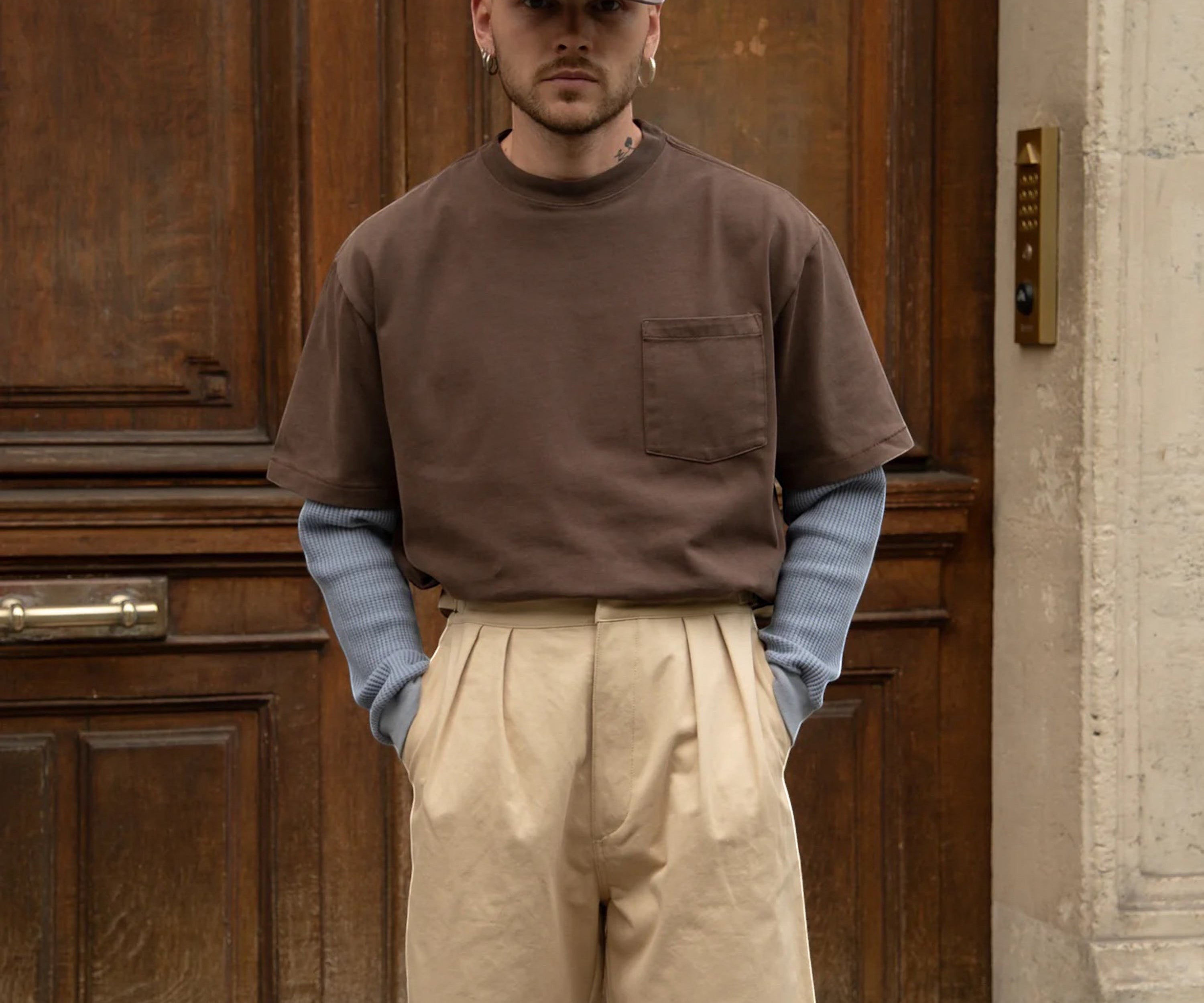 THE DOUBLE PLEAT SHORTS Short US26 / FR36 / BEIGE - BRUT Clothing