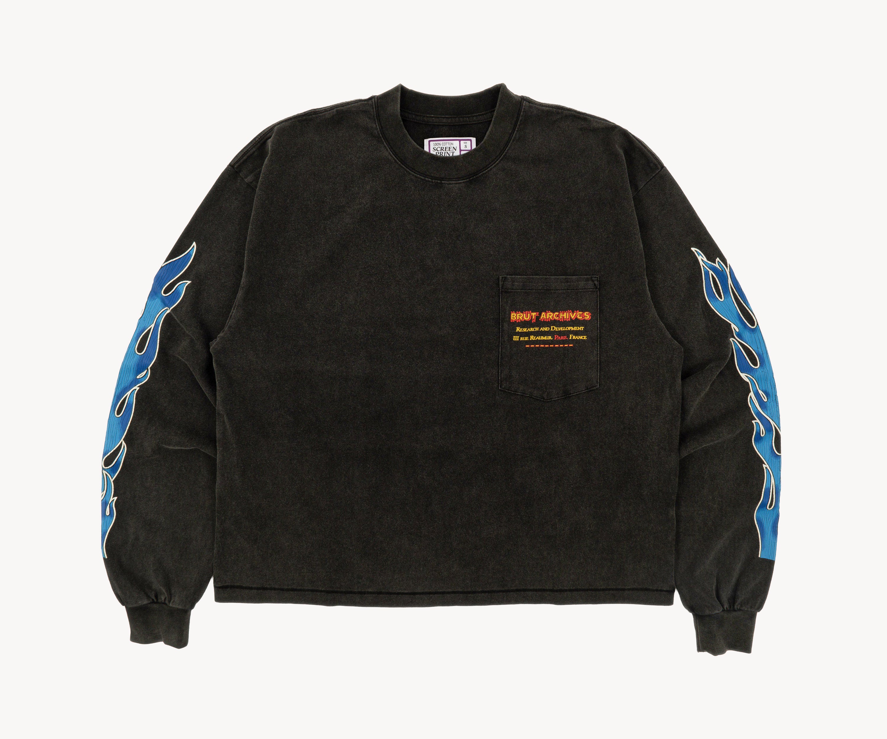 THE RESEARCH TEE T-Shirts X-SMALL / NOIR - BRUT Clothing