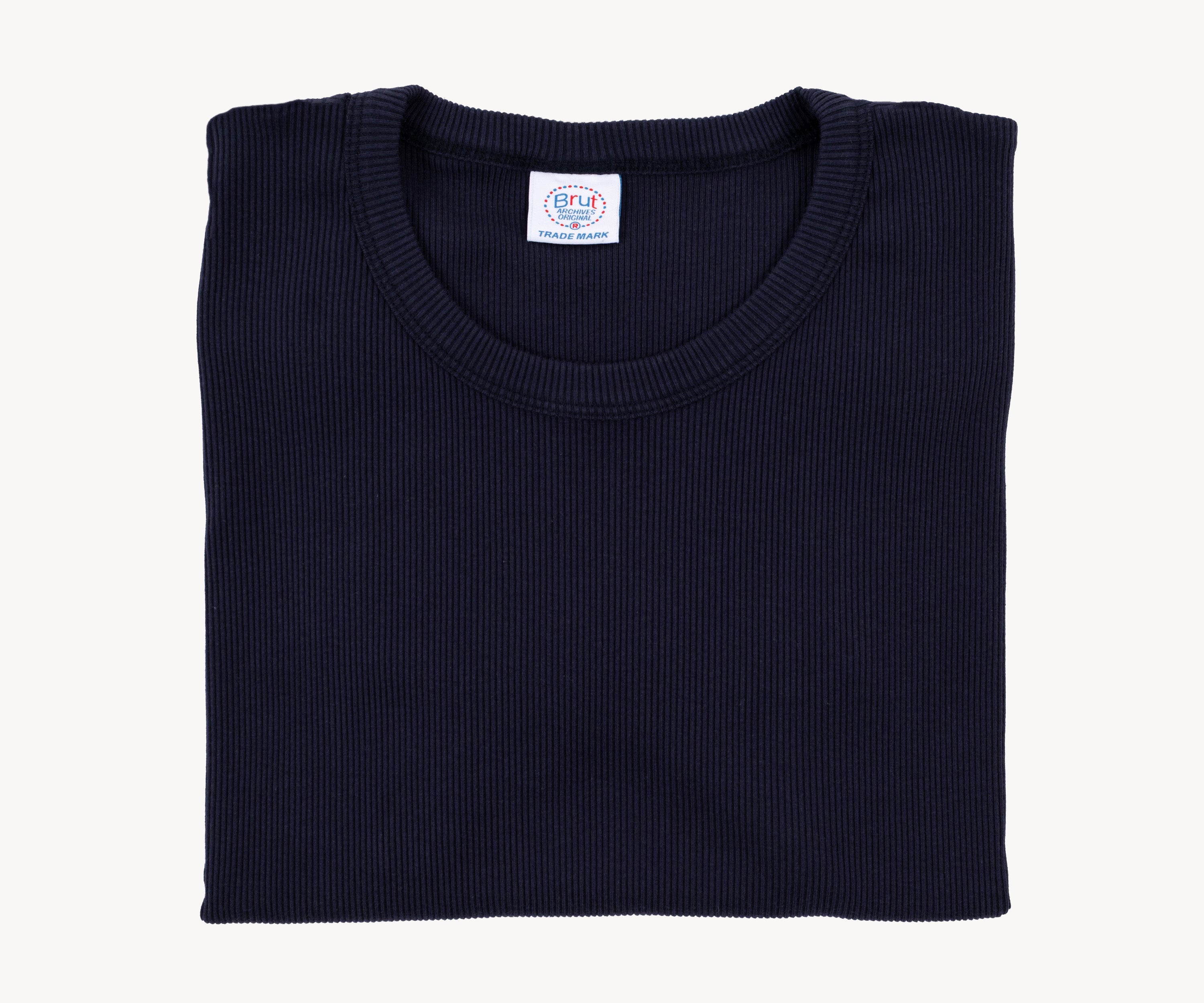 THE RIB TEE T-shirts X-SMALL / BLEU MARINE - BRUT Clothing