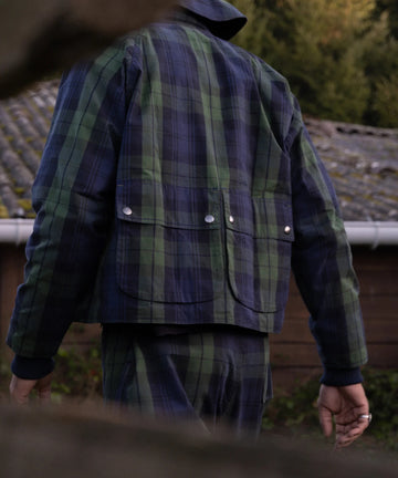 THE WAX JACKET CHECKED BRUT Vintage Shop Worldwide shipping