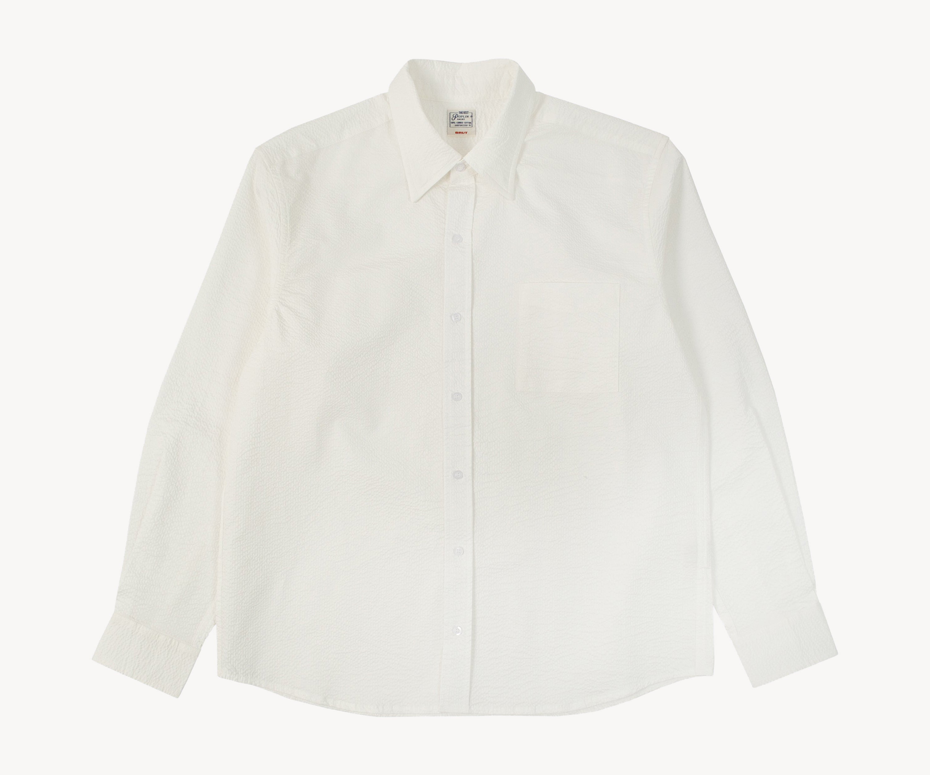 THE BEST SEERSUCKER SHIRT Chemises XS / BLANCHE - BRUT Clothing