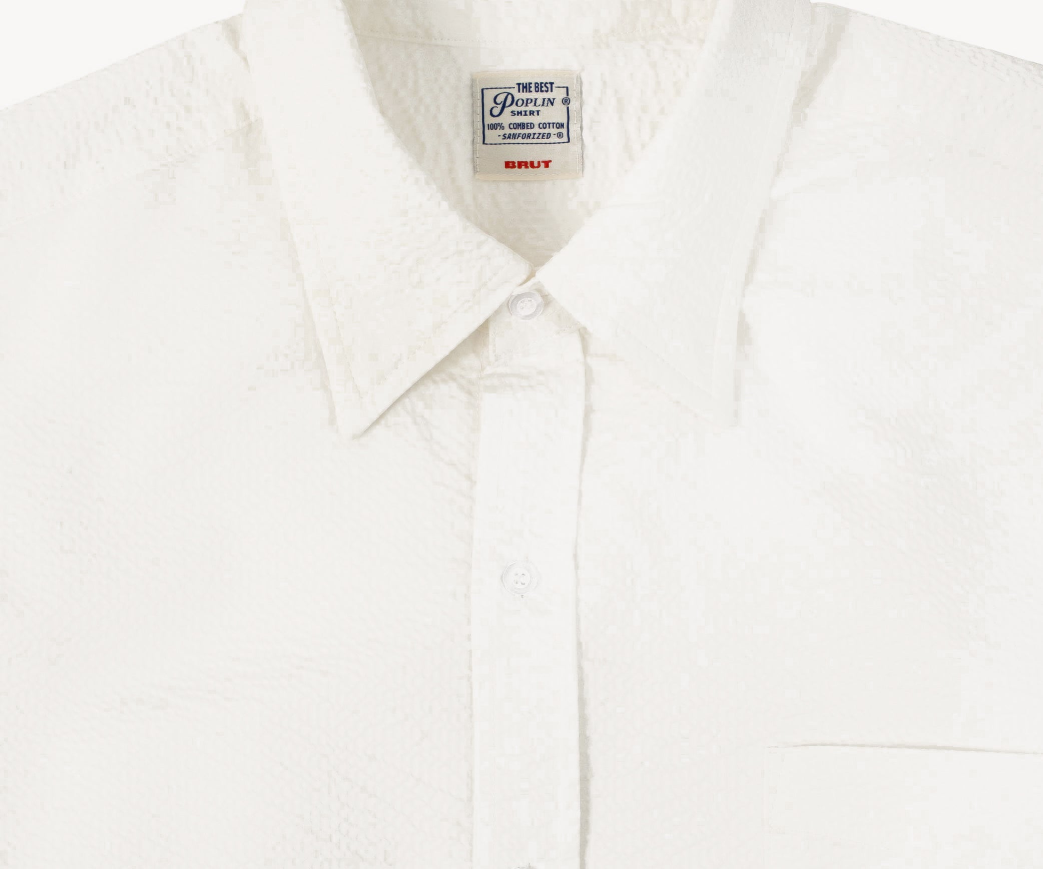 THE BEST SEERSUCKER SHIRT Chemises XS / BLANCHE - BRUT Clothing