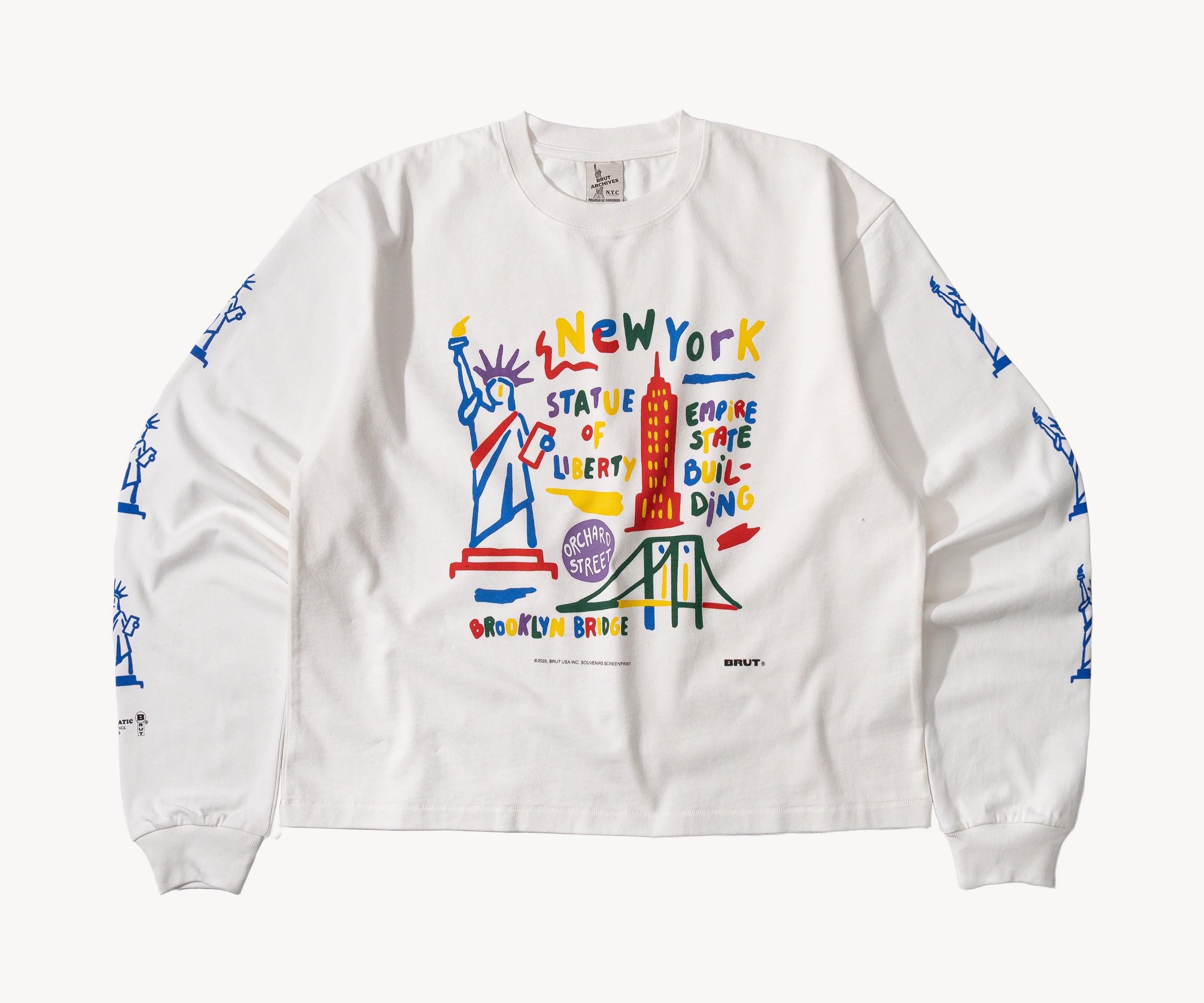 THE NEW YORK SOUVENIRS TEE taille XS / BLANC - BRUT Clothing
