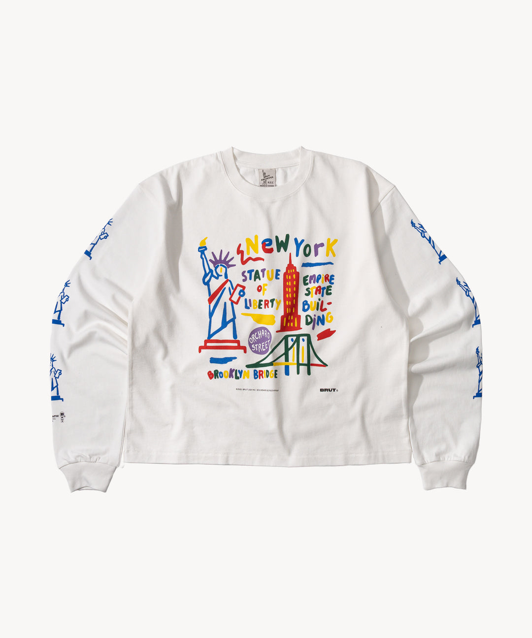 BRUT THE New YORK SOUVENIRS TEE | X-LARGE / White | BRUT Clothing