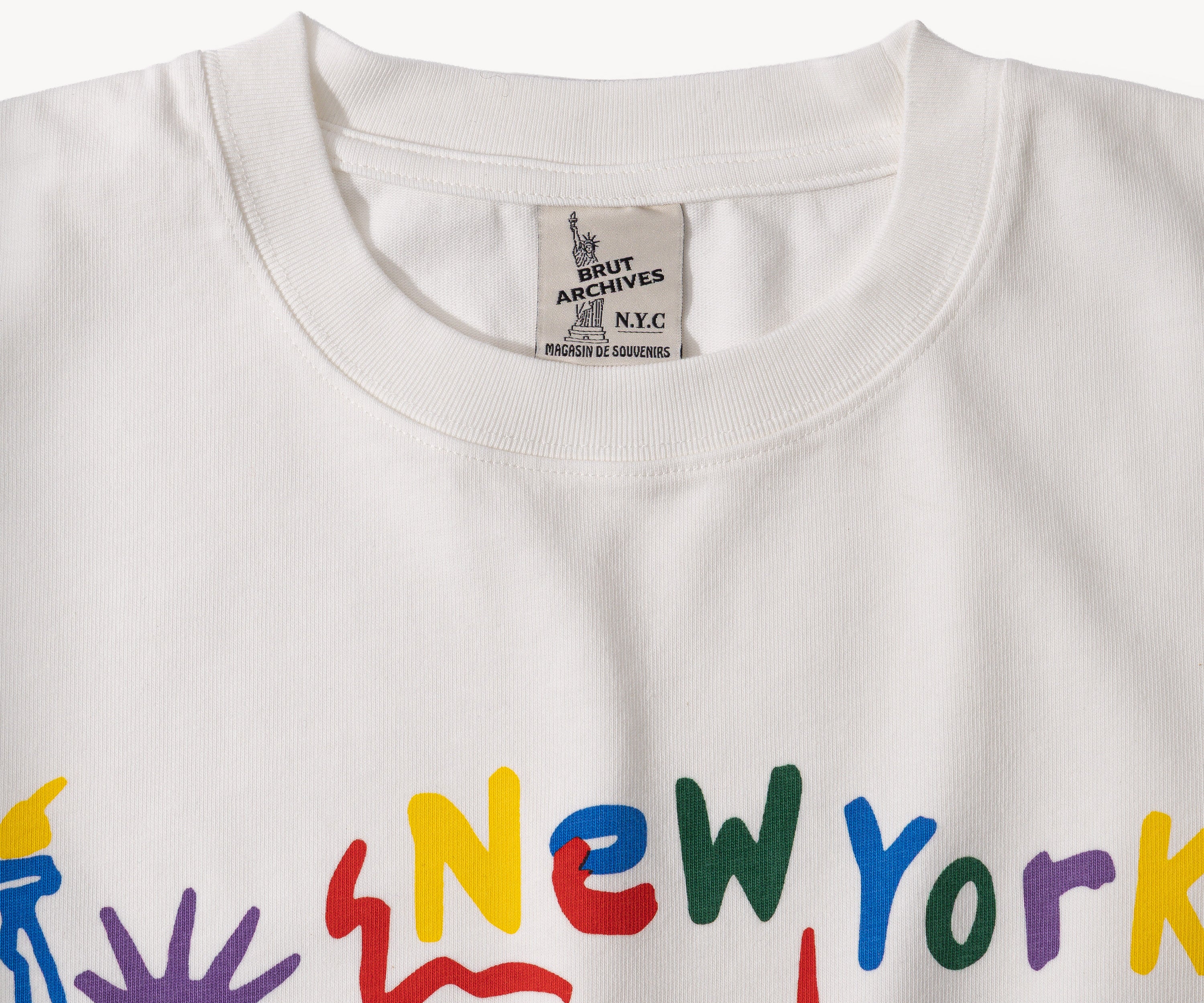 THE NEW YORK SOUVENIRS TEE taille XS / BLANC - BRUT Clothing