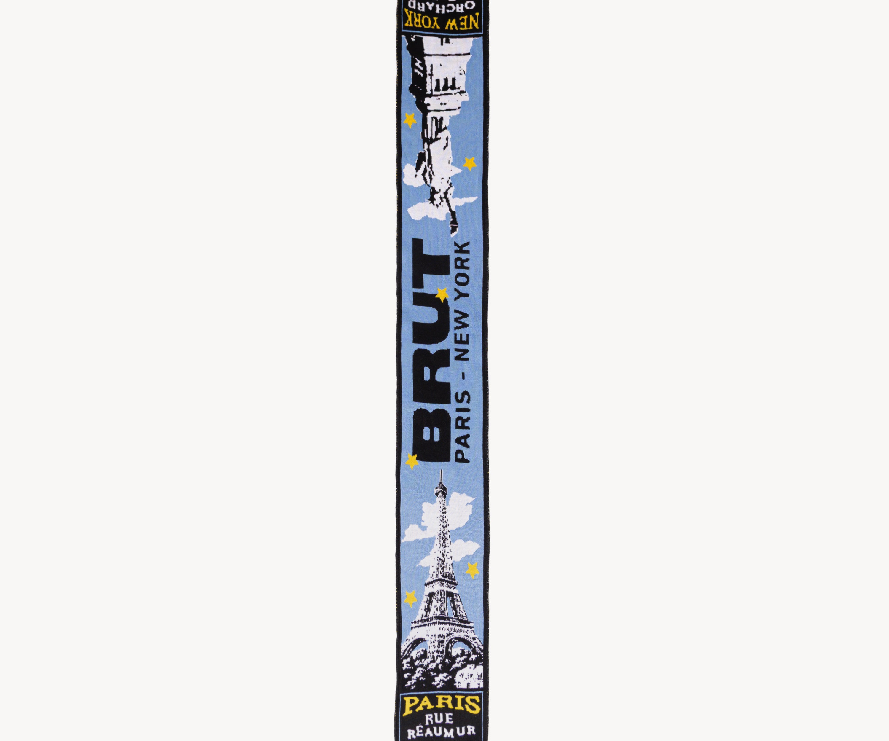 THE PARIS NEW YORK SCARF Écharpes BLEU - BRUT Clothing