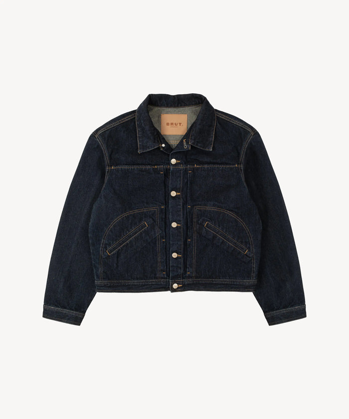 THE PLEATED DENIM JACKET