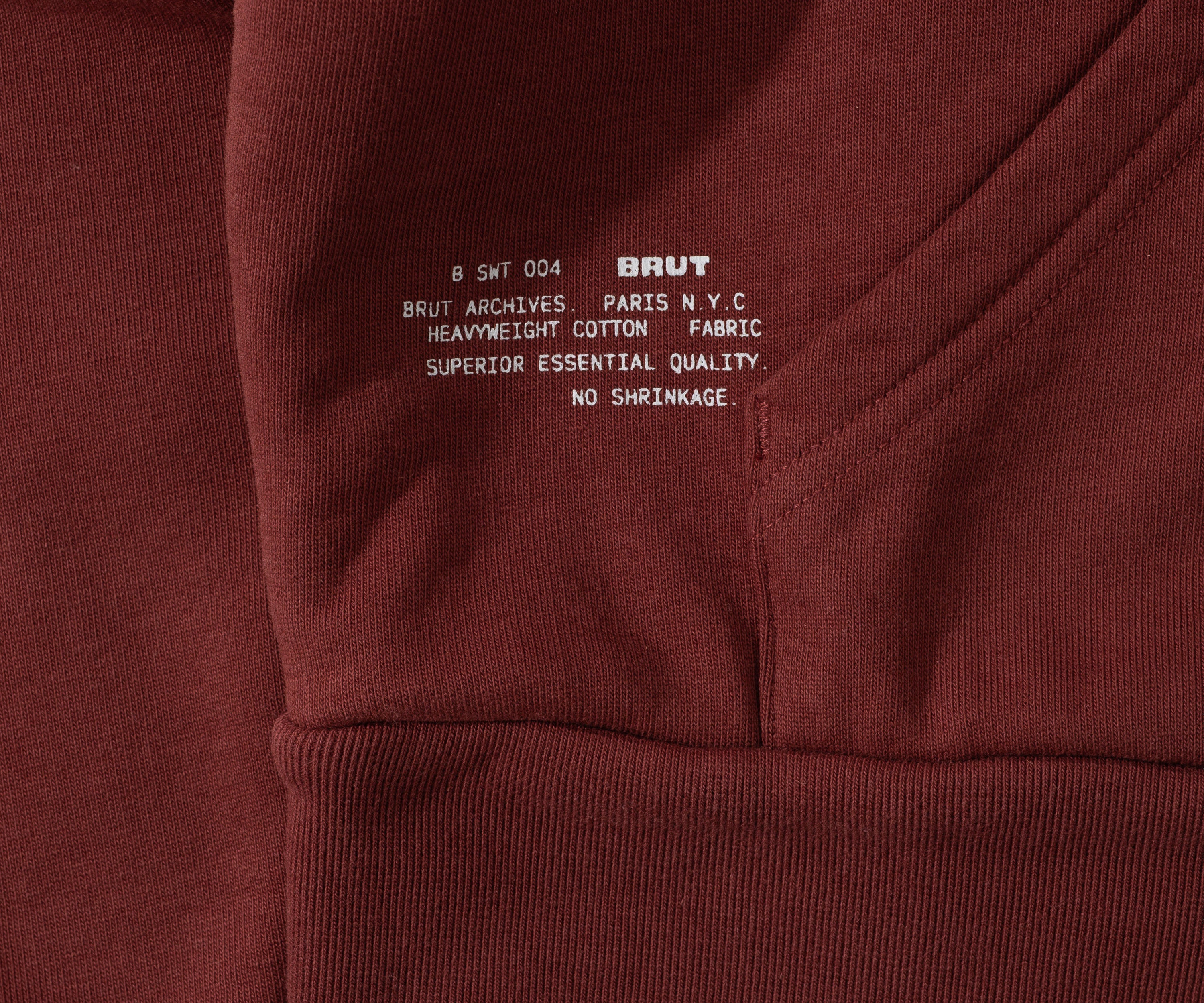 THE THERMAL ZIP SWEAT Sweatshirts X-SMALL / HARVARD BOURGOGNE - BRUT Clothing