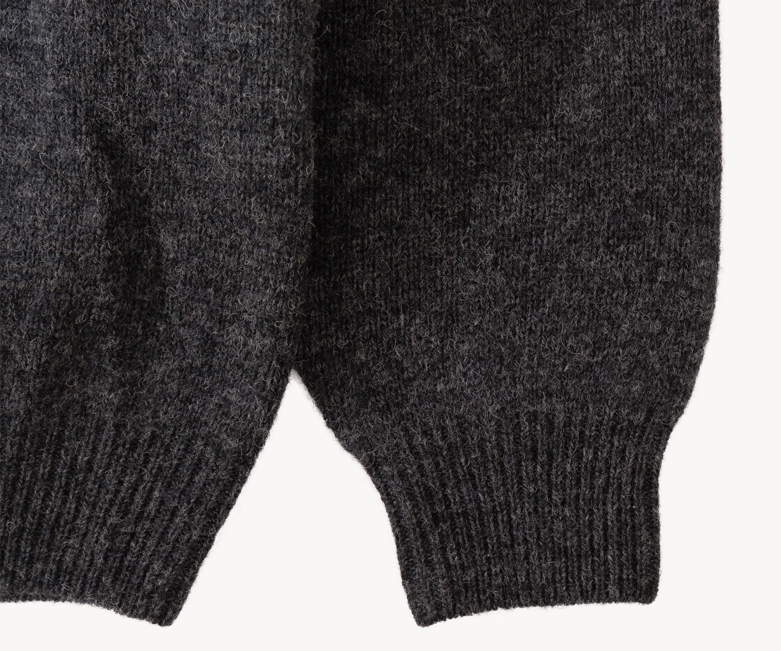 THE SHETLAND POLO X-SMALL / GRIS ANTHRACITE - BRUT Clothing