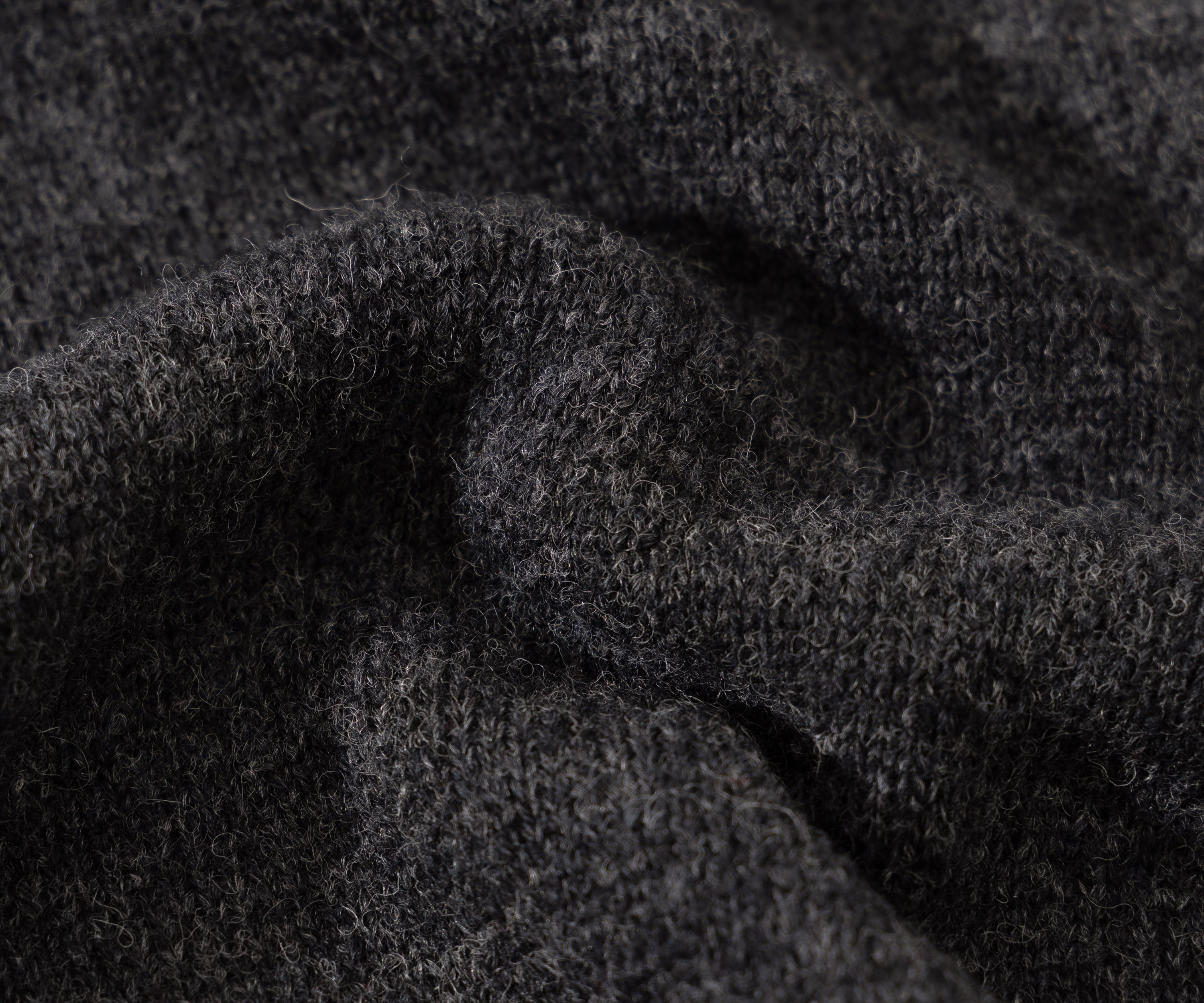 THE SHETLAND POLO X-SMALL / GRIS ANTHRACITE - BRUT Clothing