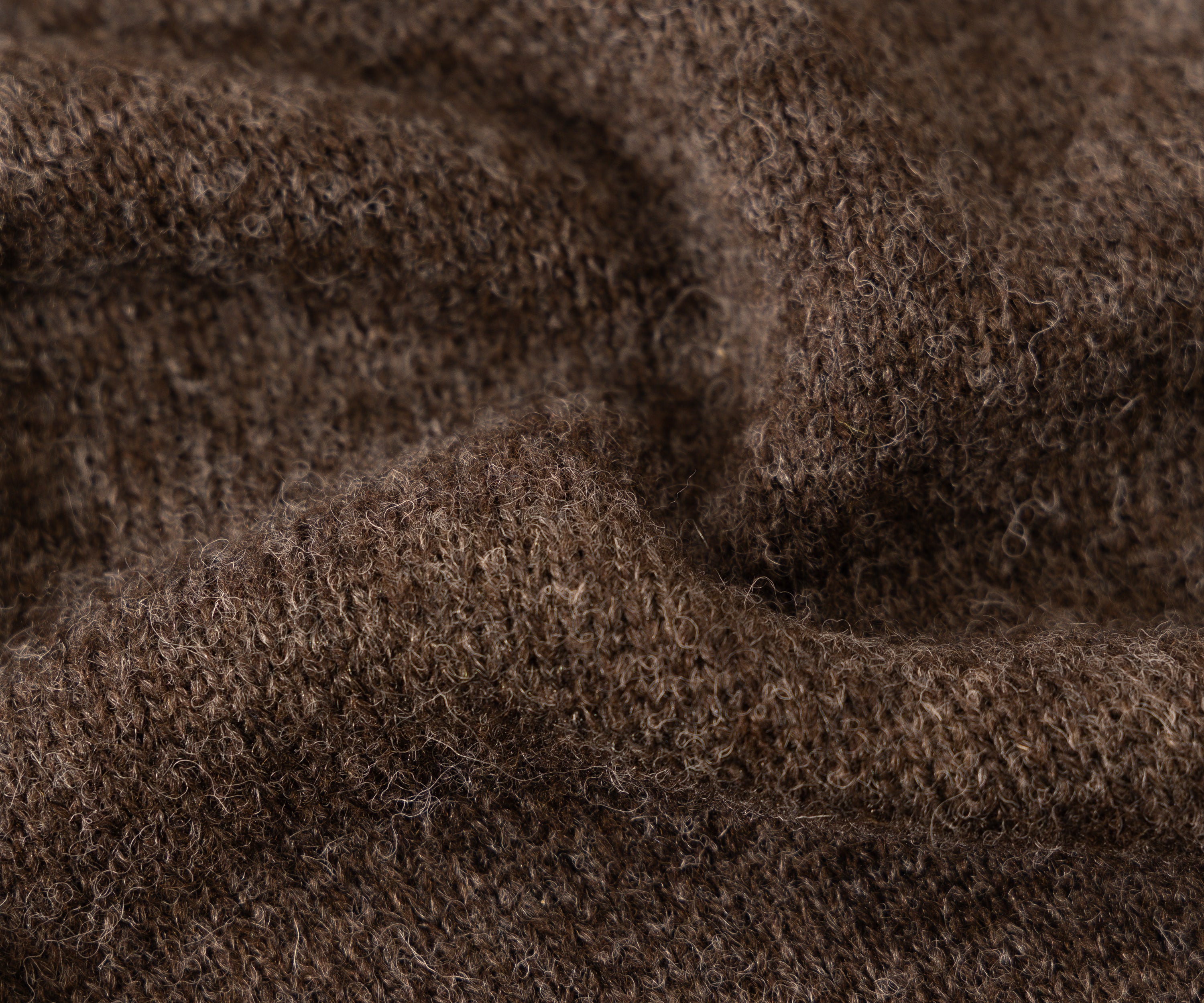 THE SHETLAND POLO Pull X-SMALL / MARRON - BRUT Clothing