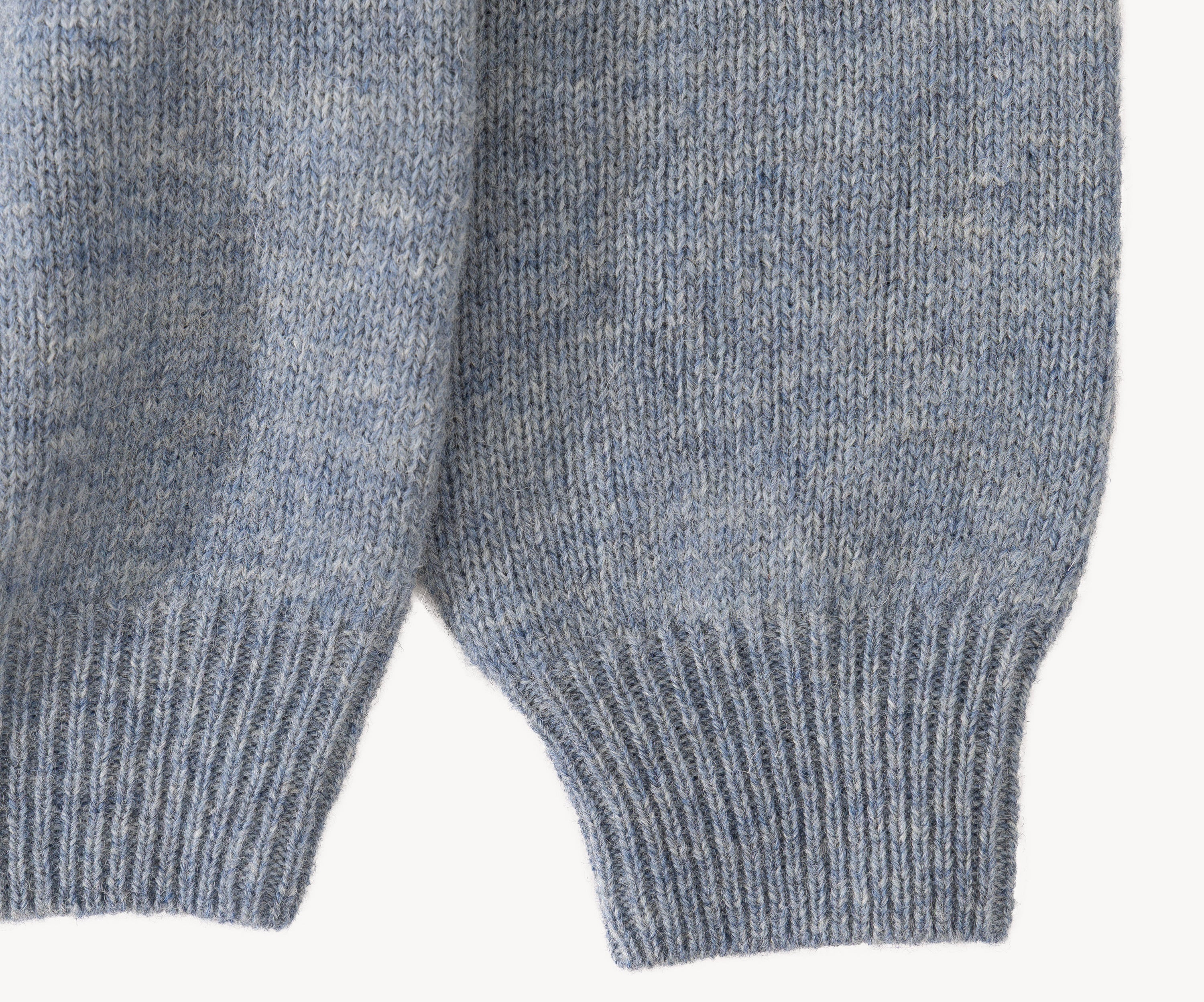 THE SHETLAND POLO Knitwear X-SMALL / NORSE BLUE - BRUT Clothing