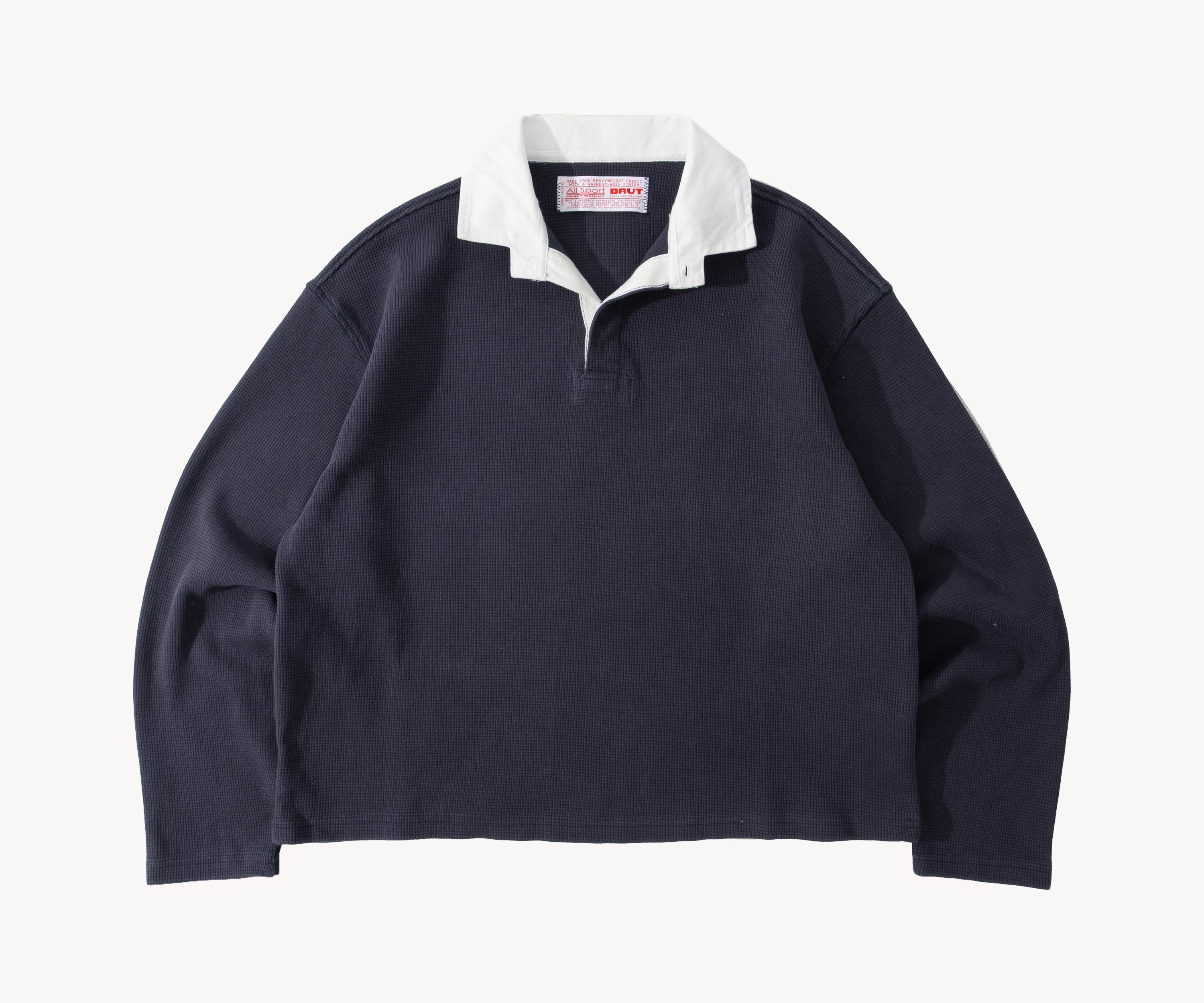 THE THERMAL POLO Sweatshirts X-SMALL / NAVY - BRUT Clothing