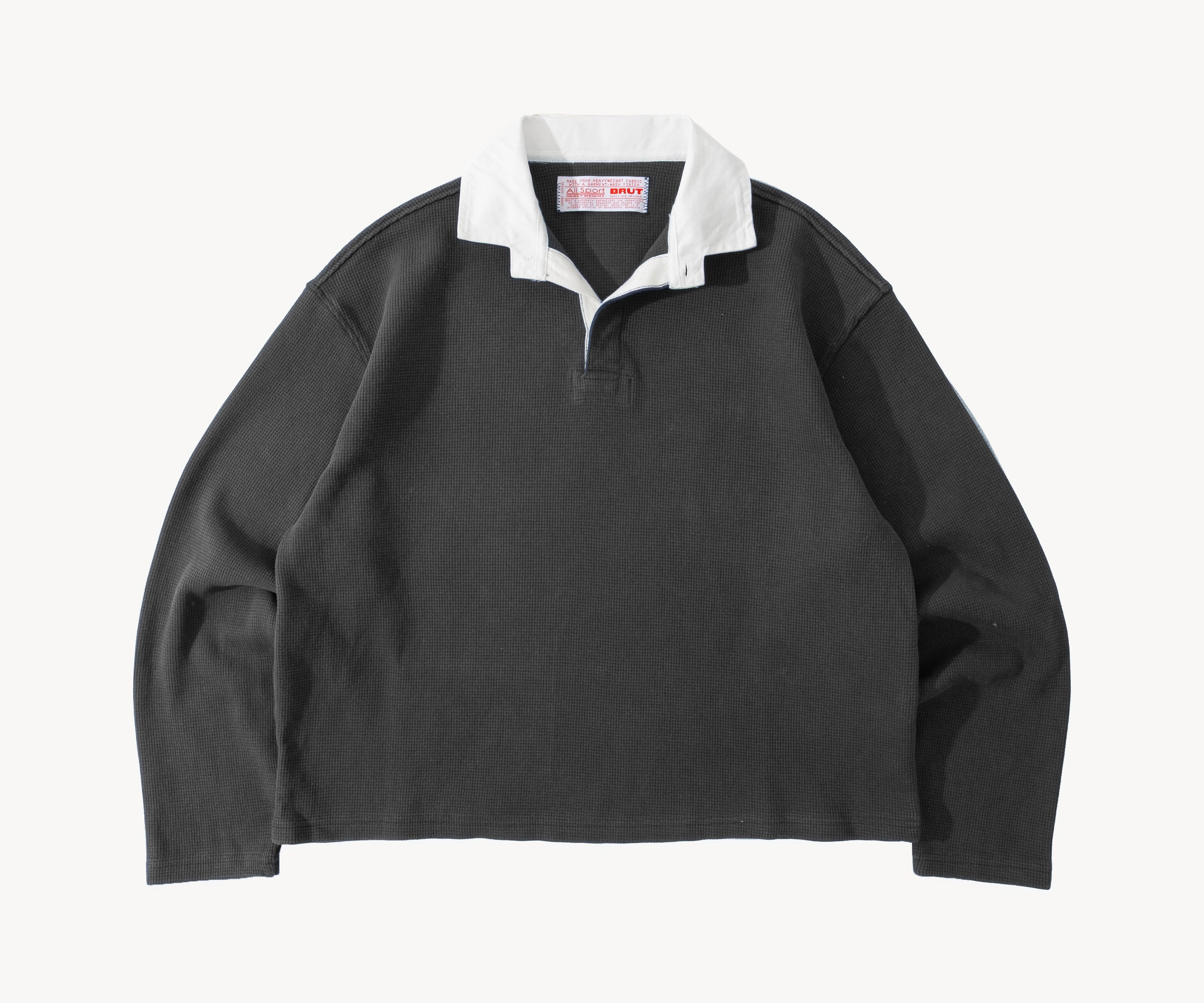 THE THERMAL POLO Sweatshirts X-SMALL / DARK HEATHER GREY - BRUT Clothing