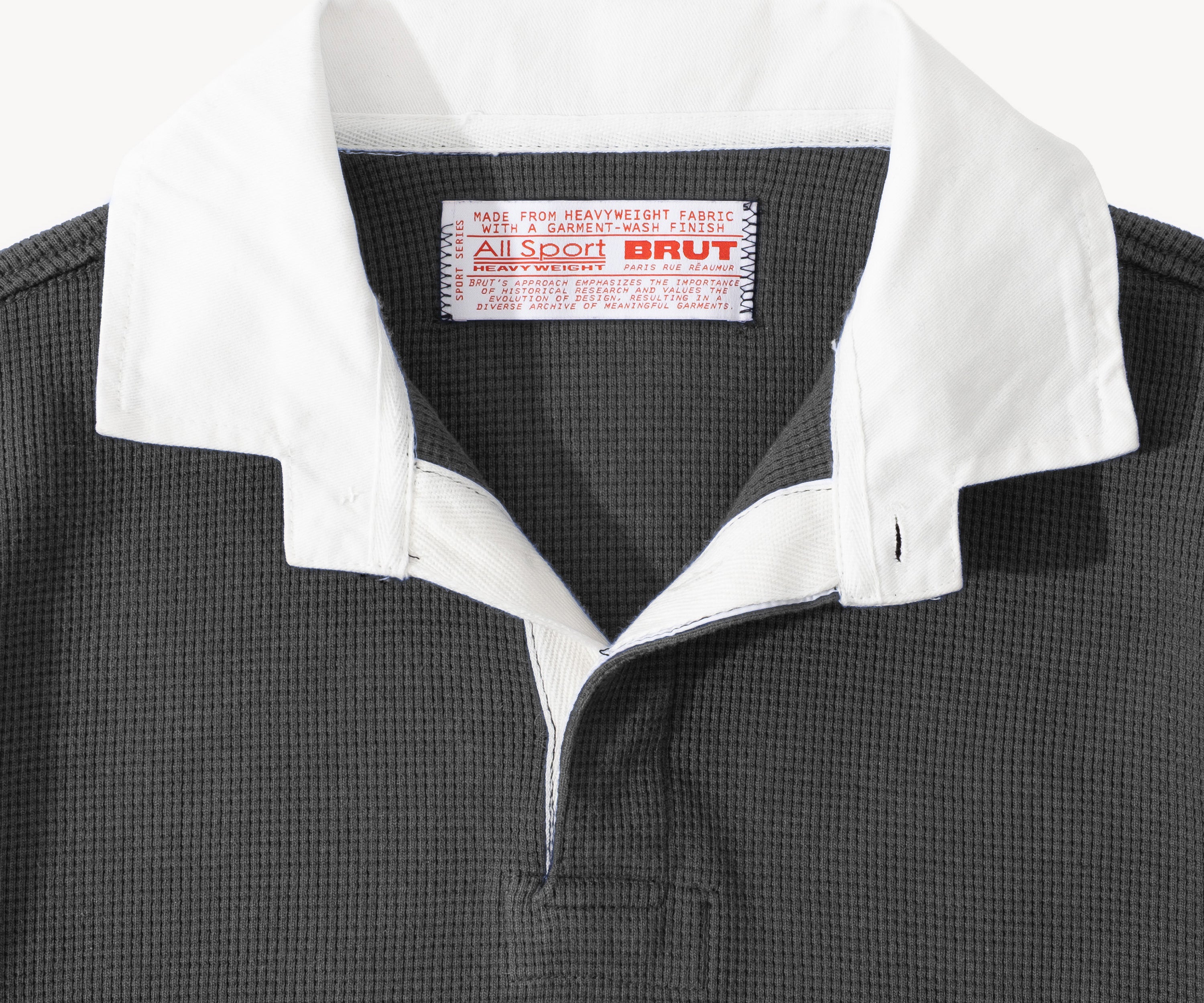 THE THERMAL POLO Sweatshirts X-SMALL / DARK HEATHER GREY - BRUT Clothing