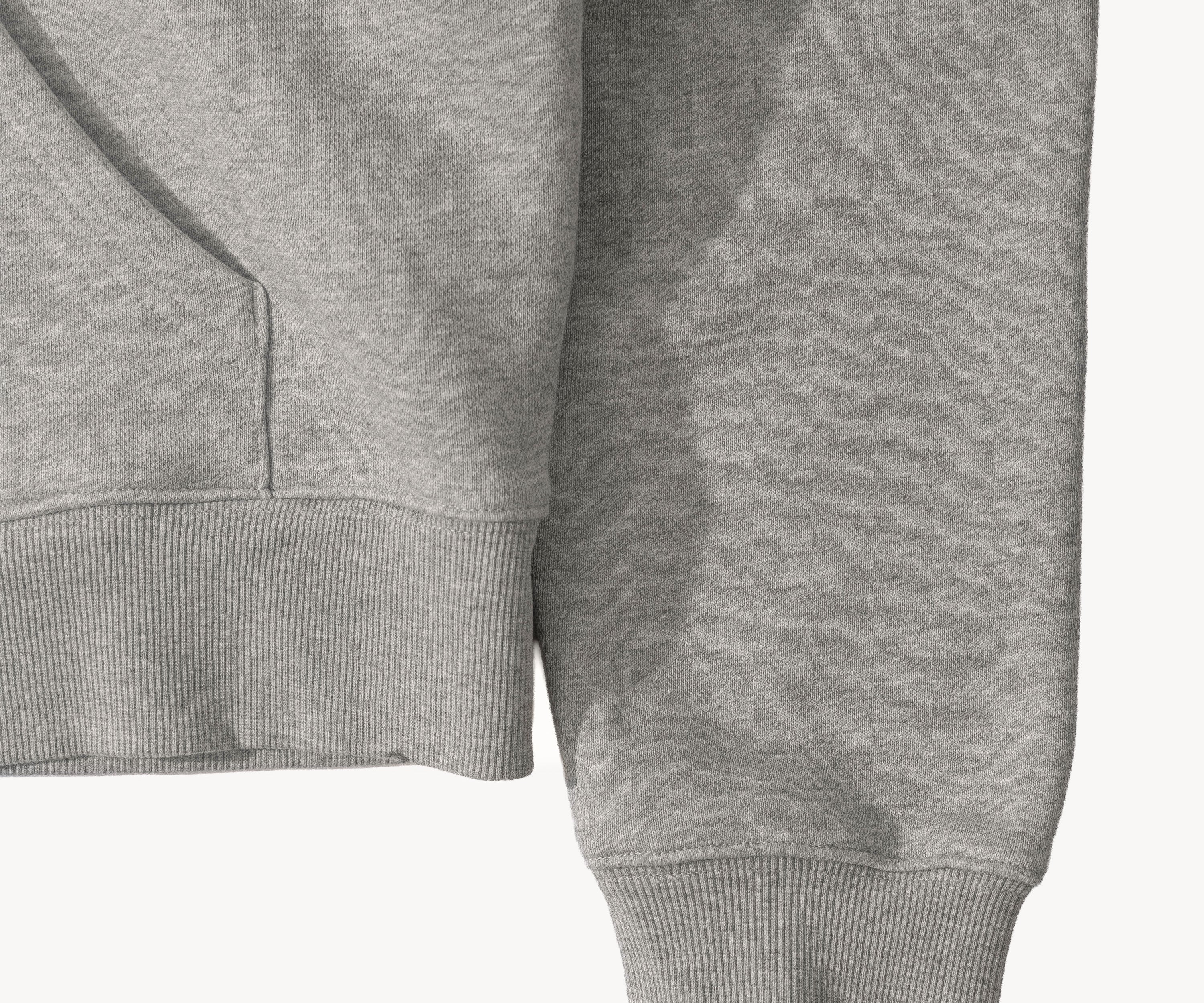 THE ZIP SWEAT Sweats à capuche X-SMALL / GRIS FONCÉ CHINÉ - BRUT Clothing