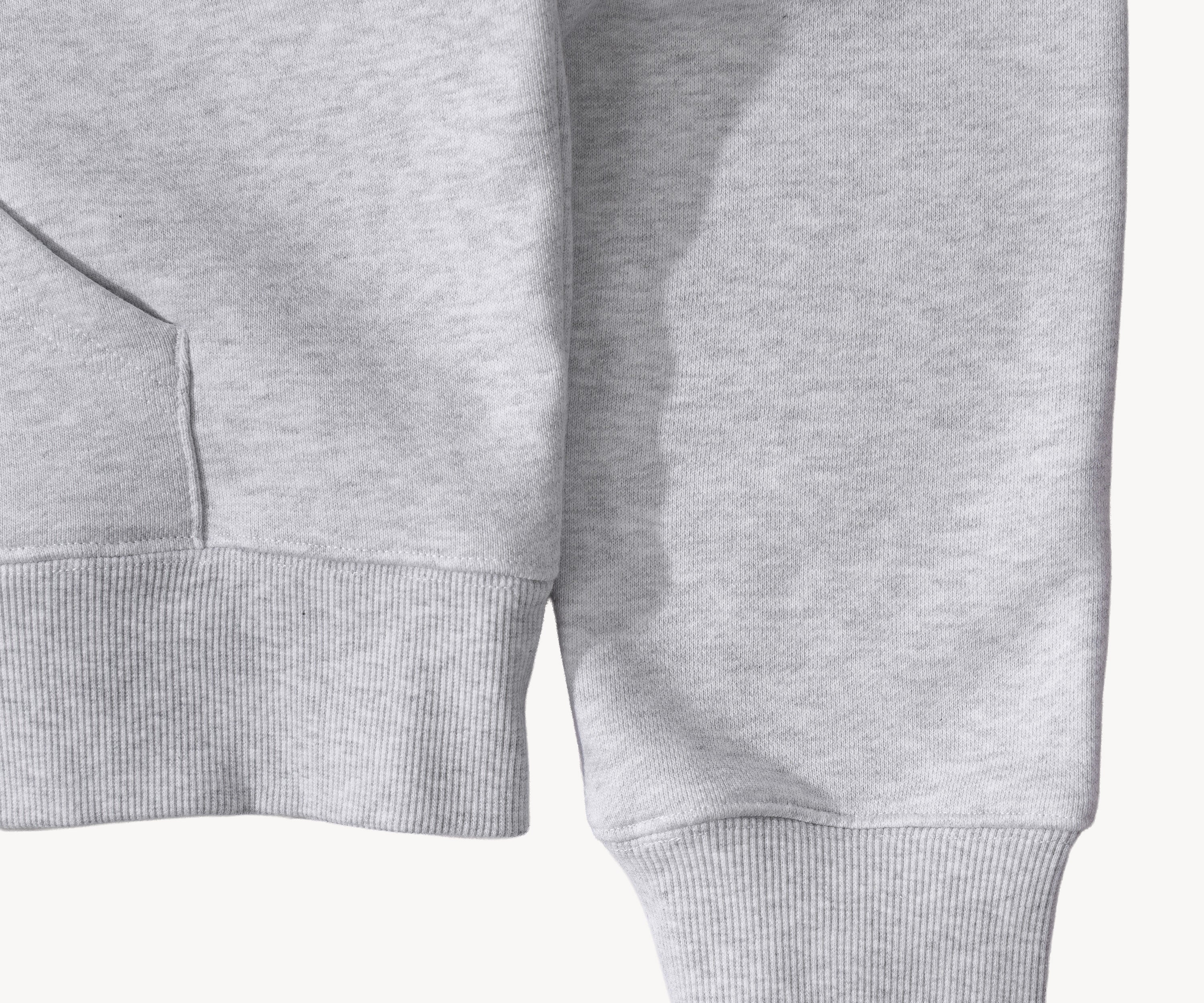 THE ZIP SWEAT Sweats à capuche X-SMALL / GRIS CHINÉ - BRUT Clothing