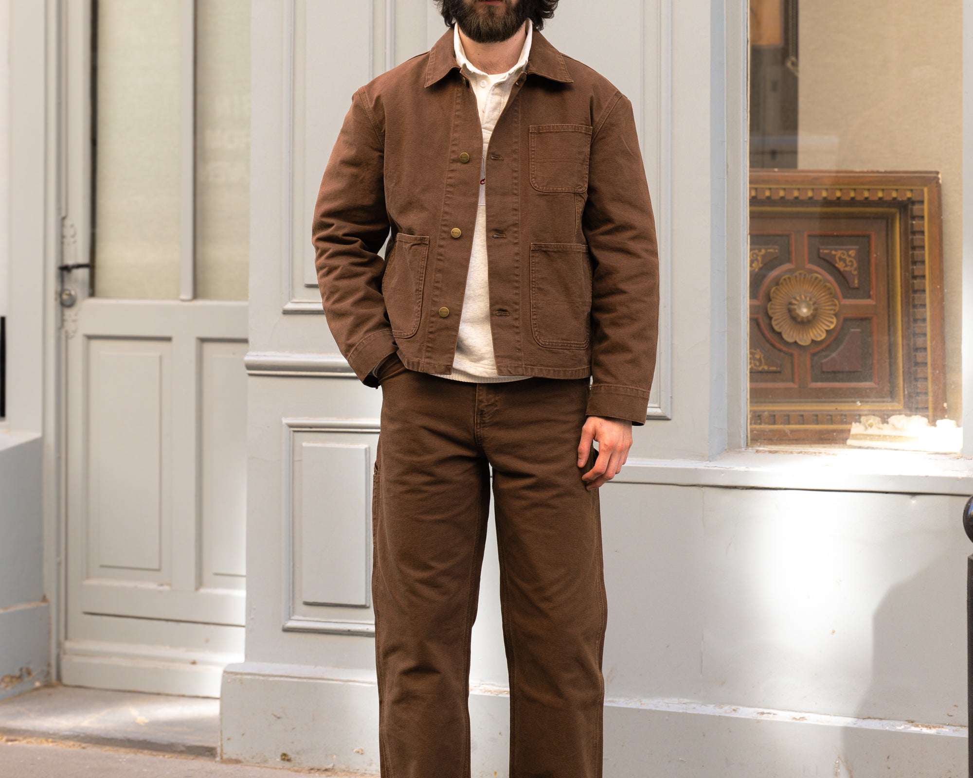 THE TOOLS JACKET Coats & Jackets X-SMALL / BROWN CANVAS - BRUT Clothing