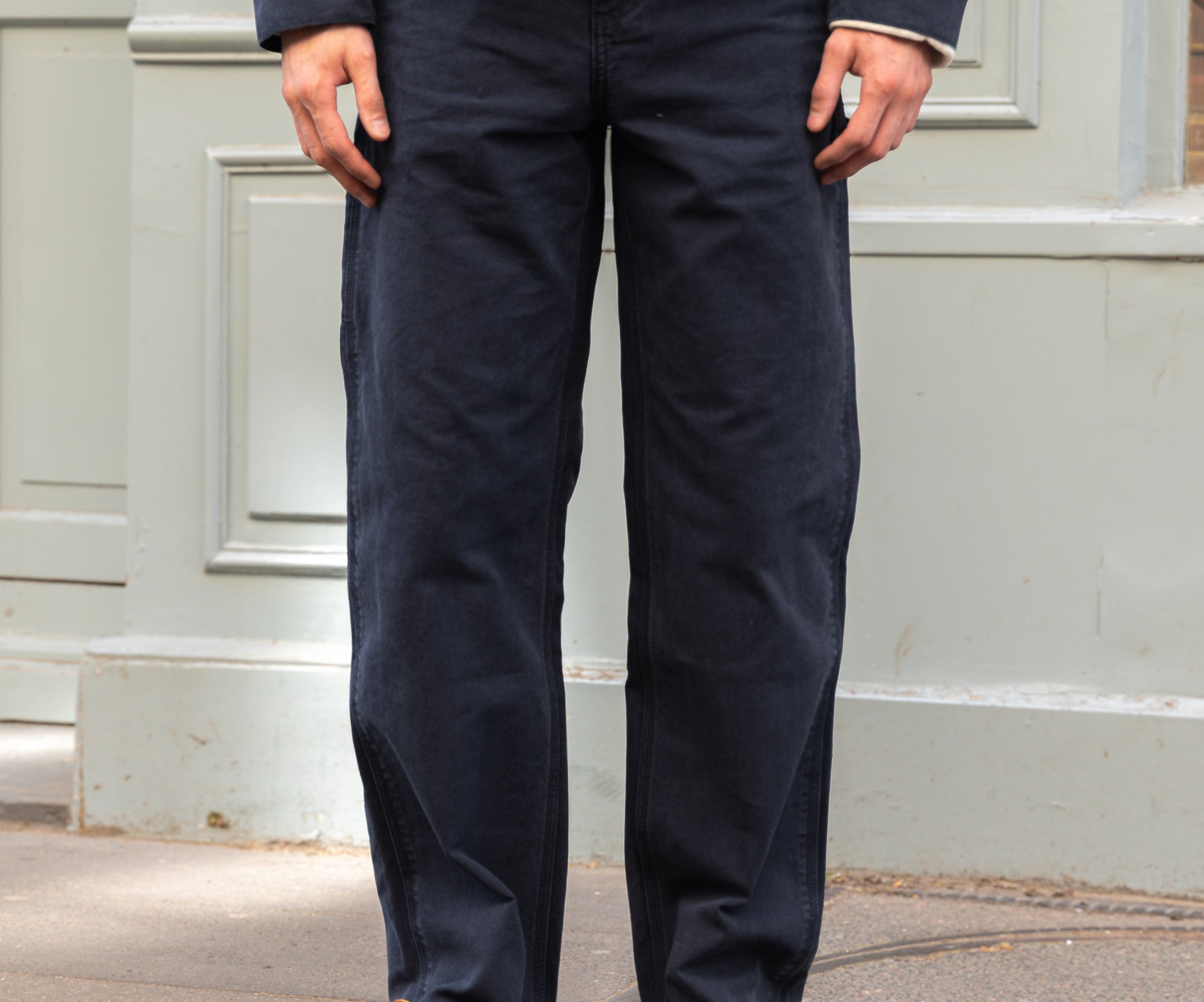 THE TOOLS PANTS Taille US 26 / FR 36 / TOILE BLEU MARINE - BRUT Clothing