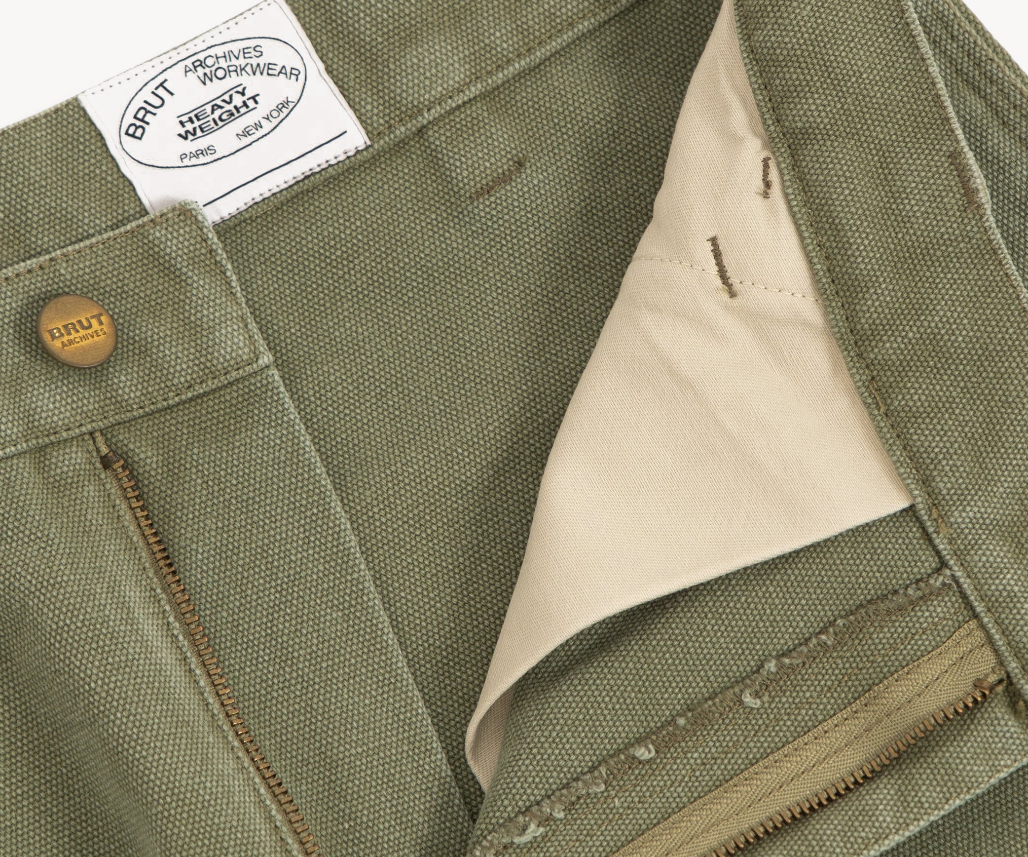 THE TOOLS PANTS Taille US 26 / FR 36 / VERT OLIVE - BRUT Clothing
