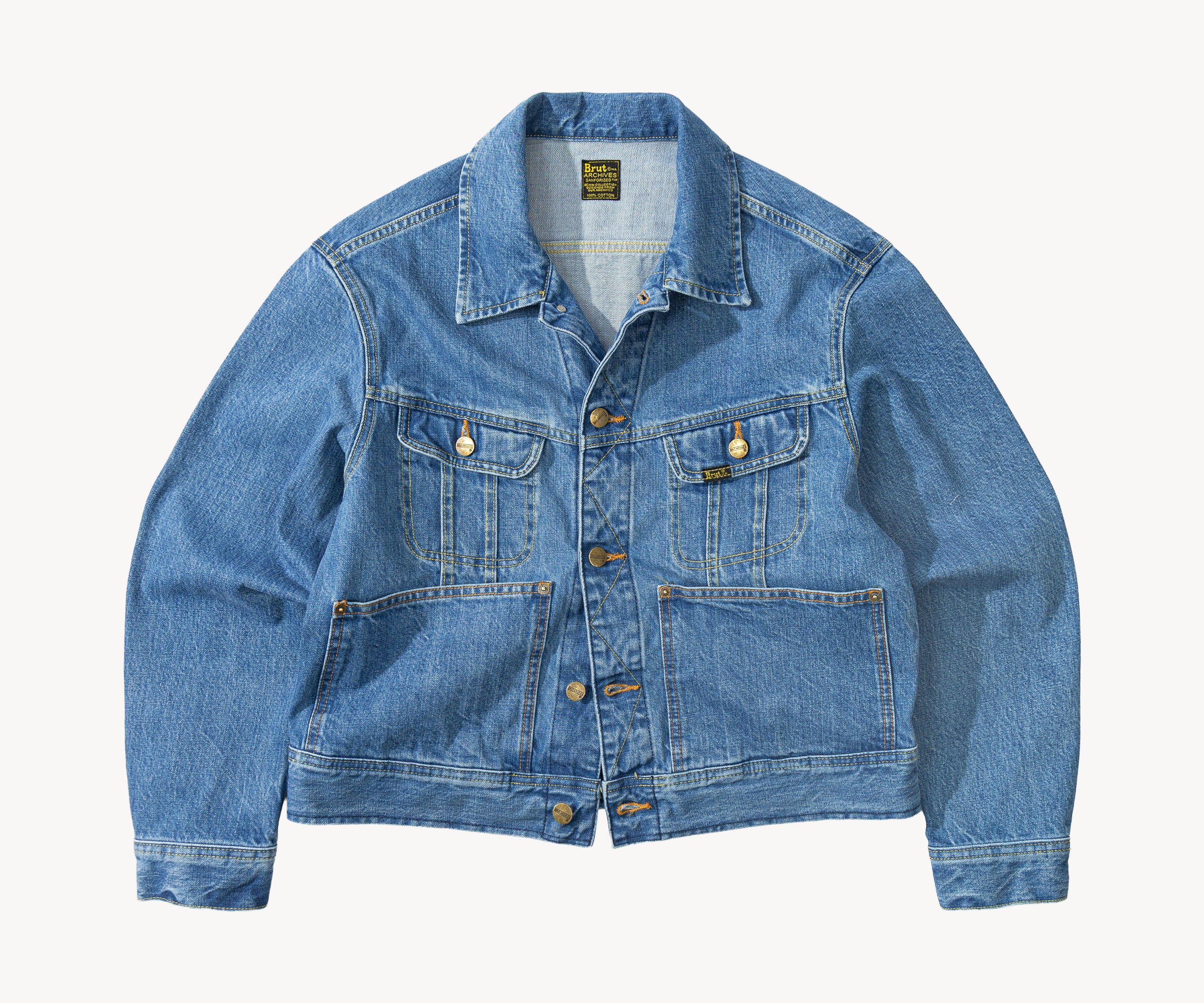 THE RIVET TRUCKER JACKET Manteaux et vestes XS / BLUE STONE WASH - BRUT Clothing