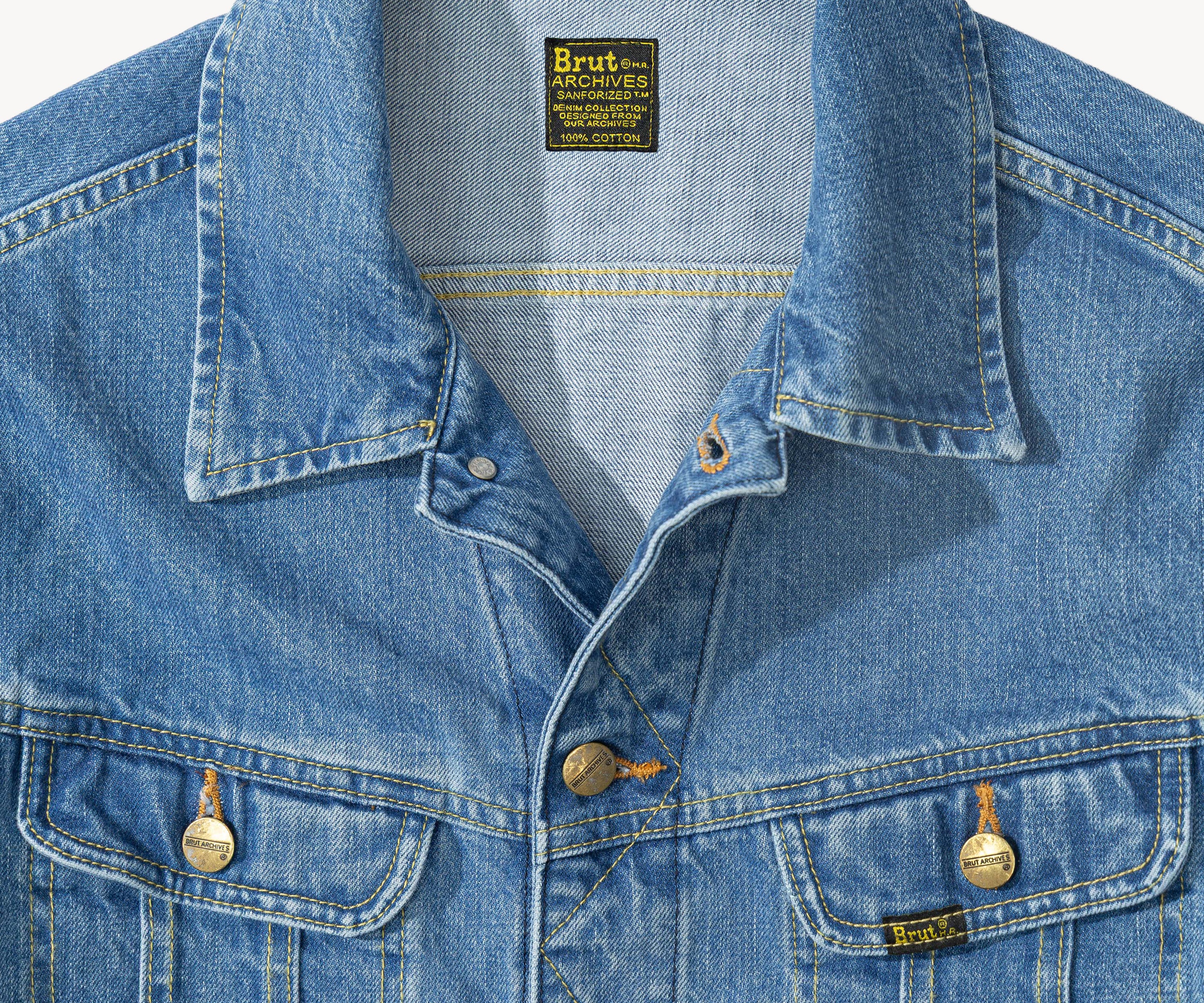 THE RIVET TRUCKER JACKET Manteaux et vestes XS / BLUE STONE WASH - BRUT Clothing