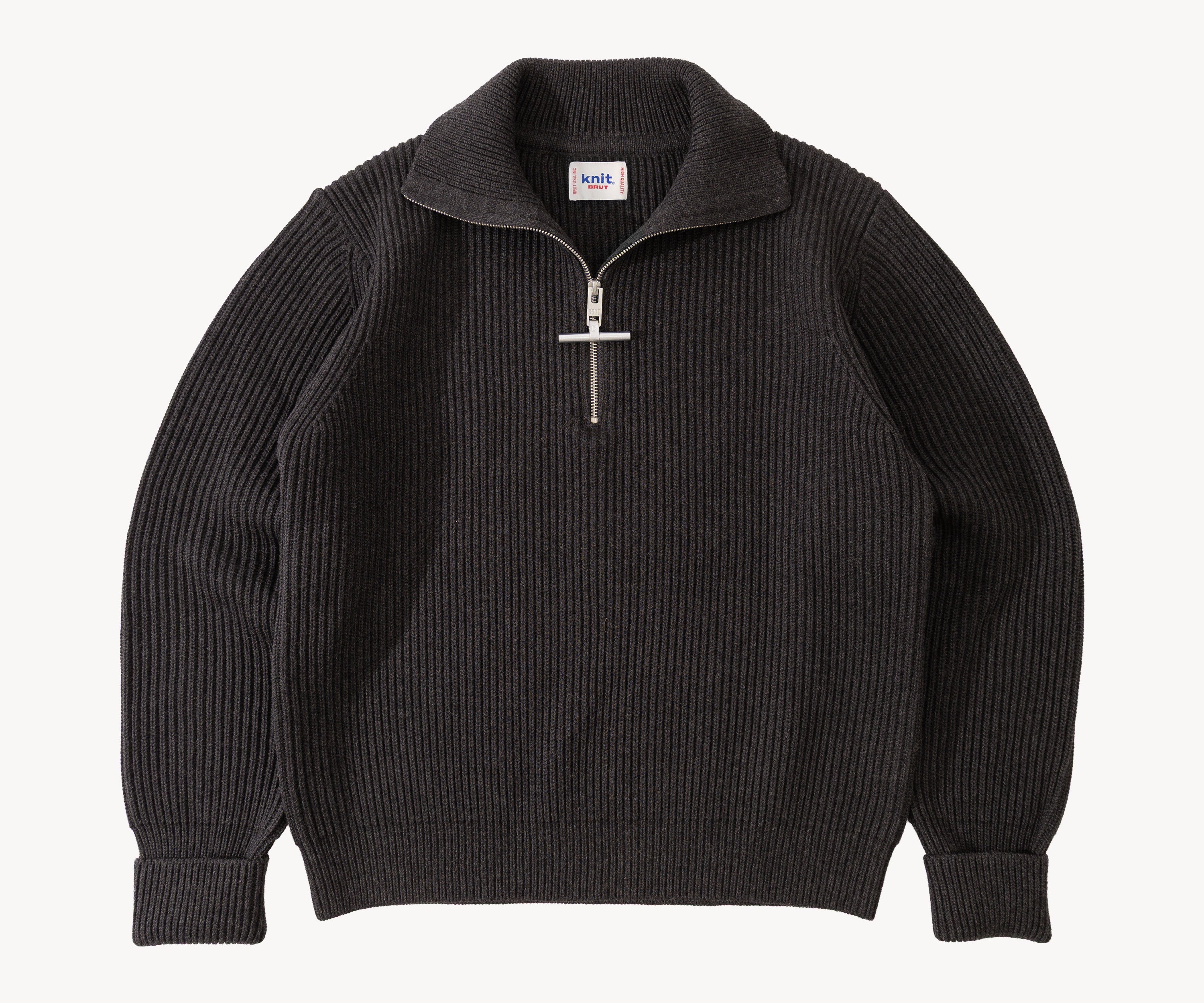 THE TRUCKER SWEATER - Tricot - Taille S / CHARBON - BRUT Clothing
