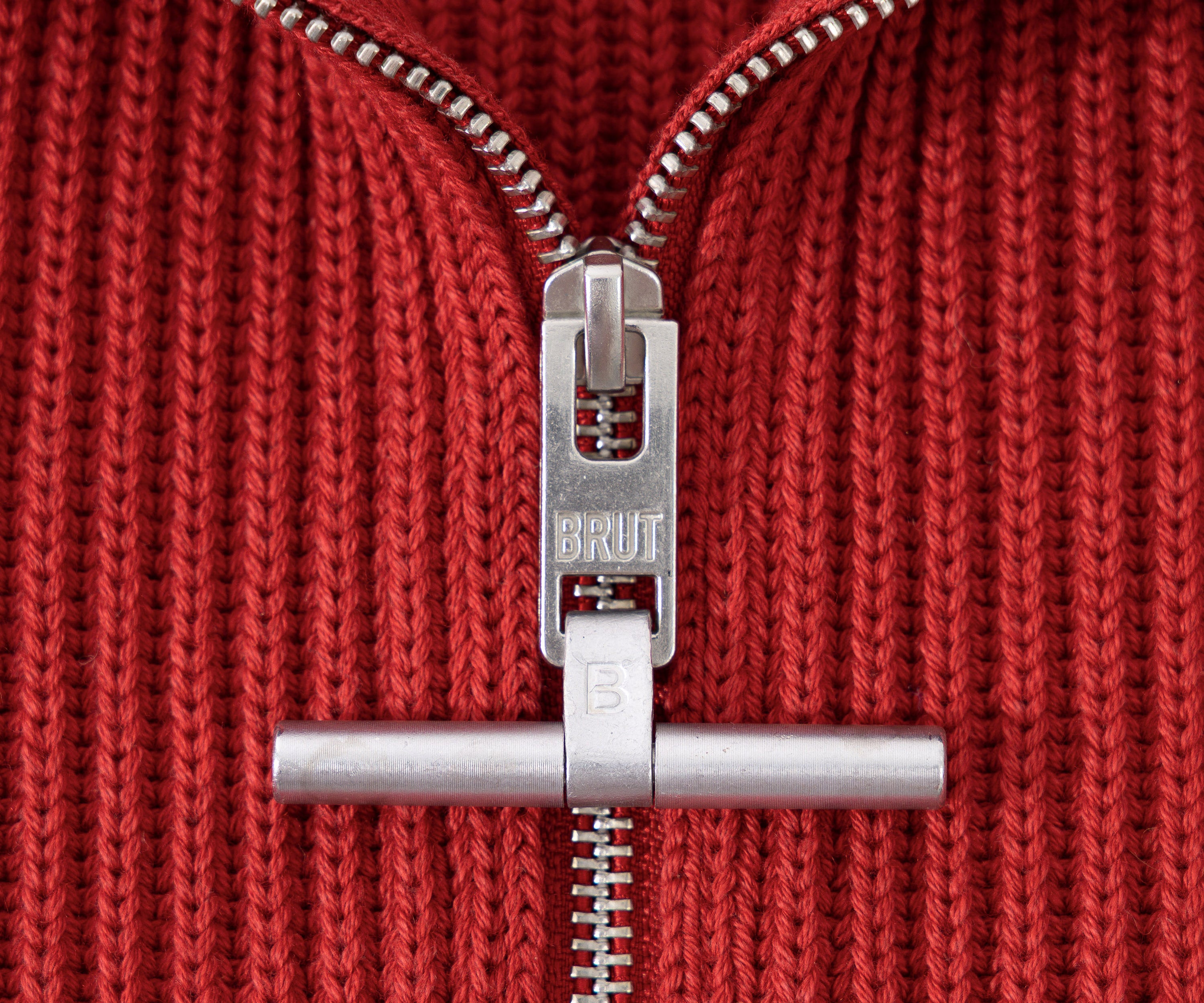 THE TRUCKER SWEATER Tricot TAILLE S / ROUGE - BRUT Clothing