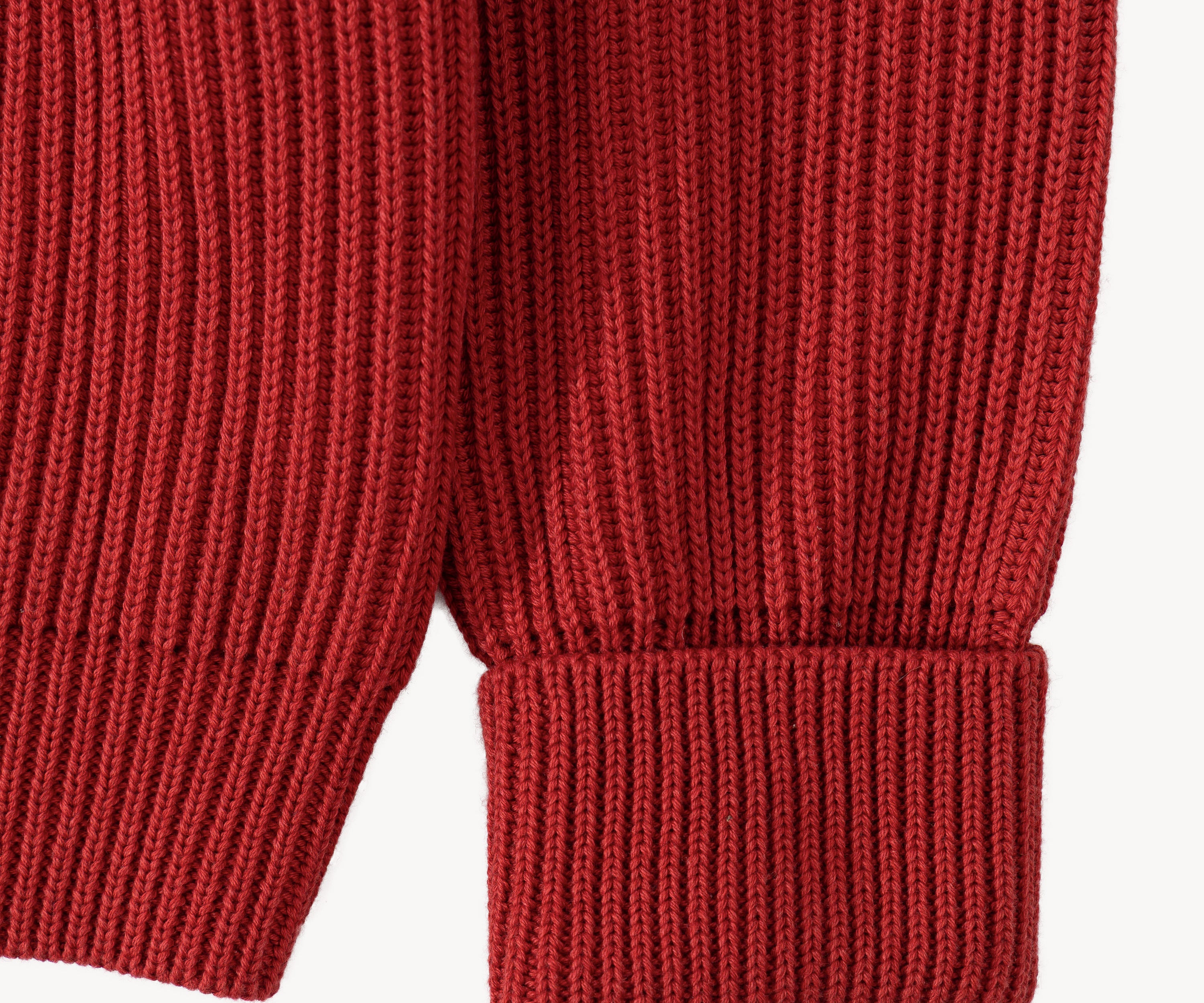 THE TRUCKER SWEATER Tricot TAILLE S / ROUGE - BRUT Clothing