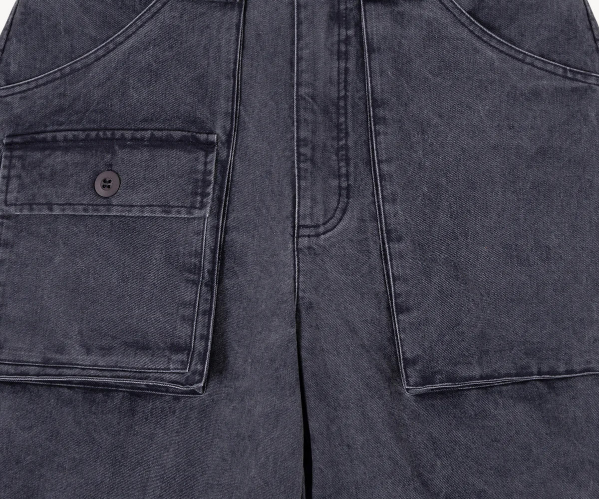 TWO-IN-ONE PANTS Taille US 26 / FR 36 / BLEU MARINE - BRUT Clothing