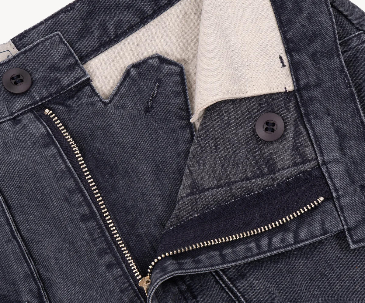 TWO-IN-ONE PANTS Taille US 26 / FR 36 / BLEU MARINE - BRUT Clothing