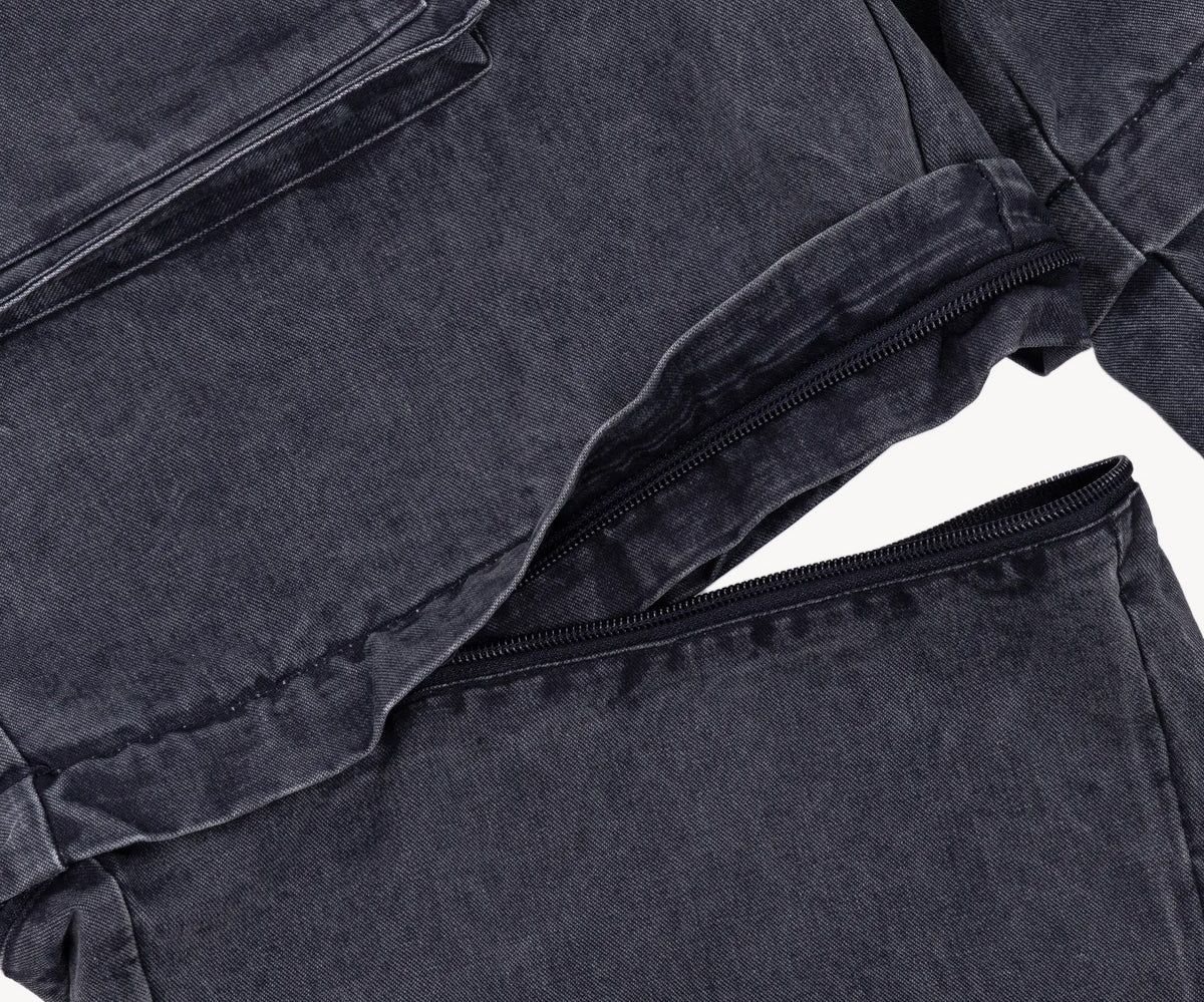 TWO-IN-ONE PANTS Taille US 26 / FR 36 / BLEU MARINE - BRUT Clothing