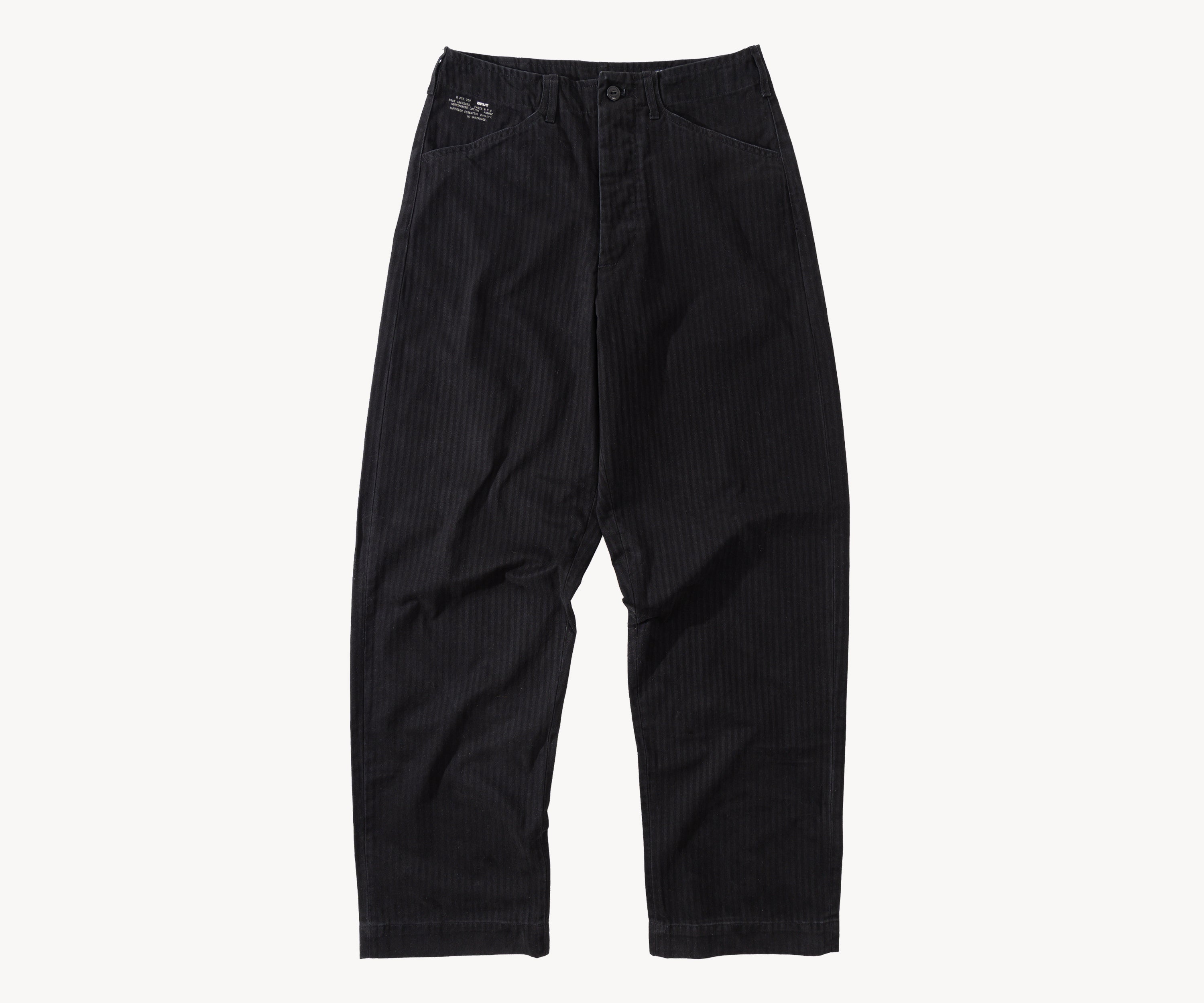 THE UTILITY PANTS Taille US 26 / FR 36 / HBT NOIR - BRUT Clothing