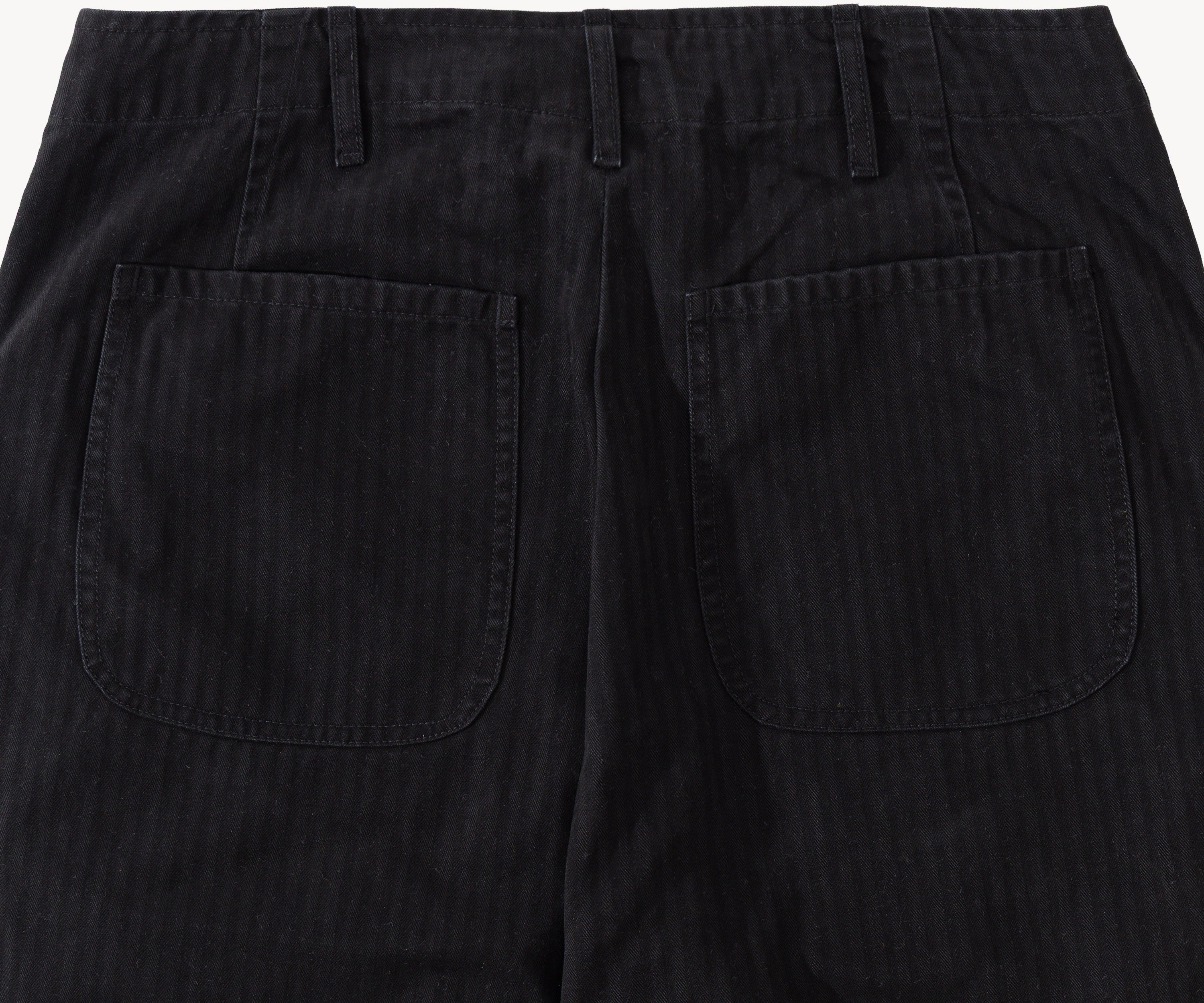 THE UTILITY PANTS Taille US 26 / FR 36 / HBT NOIR - BRUT Clothing