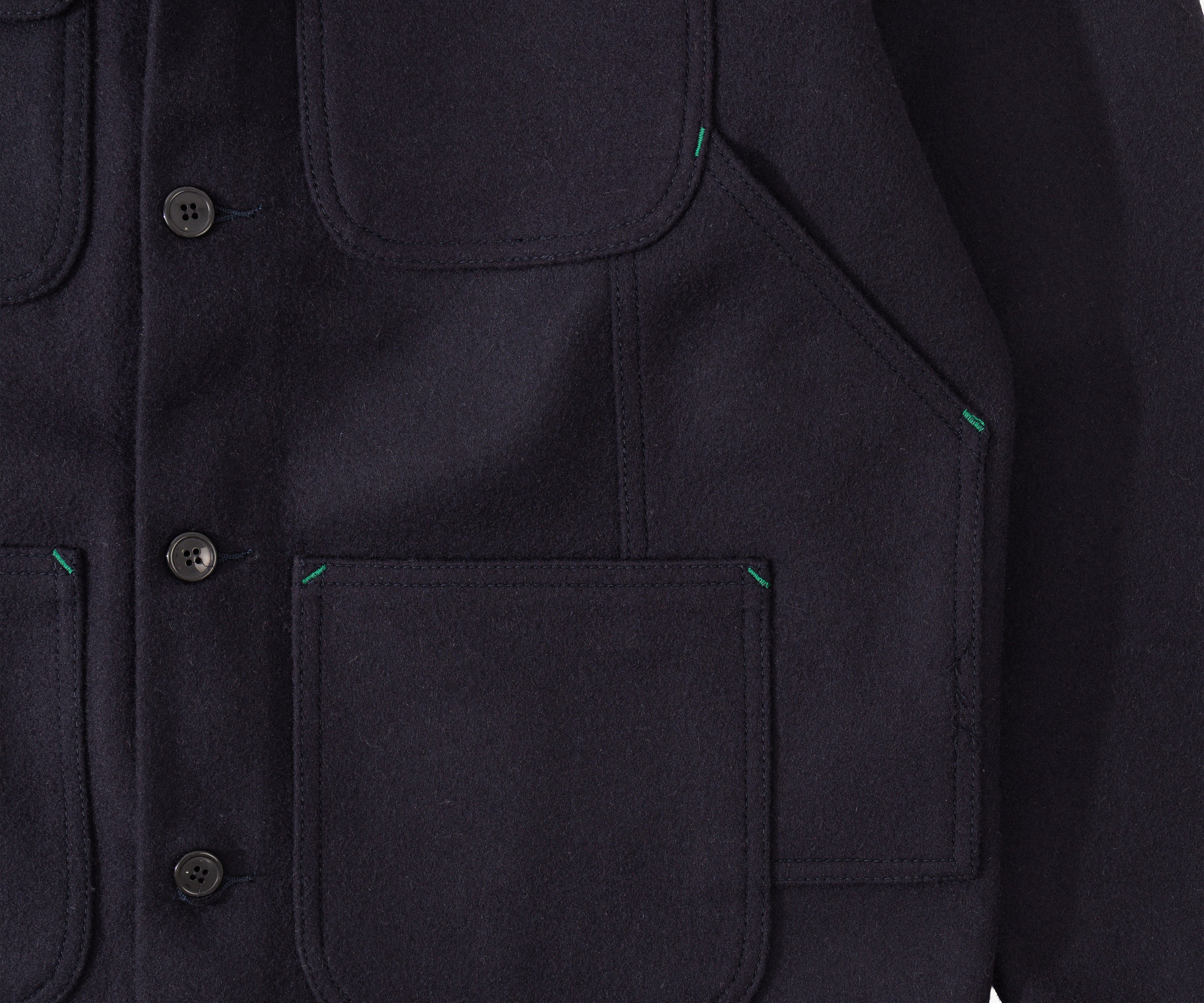 THE WOOL UTILITY JACKET Manteaux et vestes XS / BLEU MARINE - BRUT Clothing