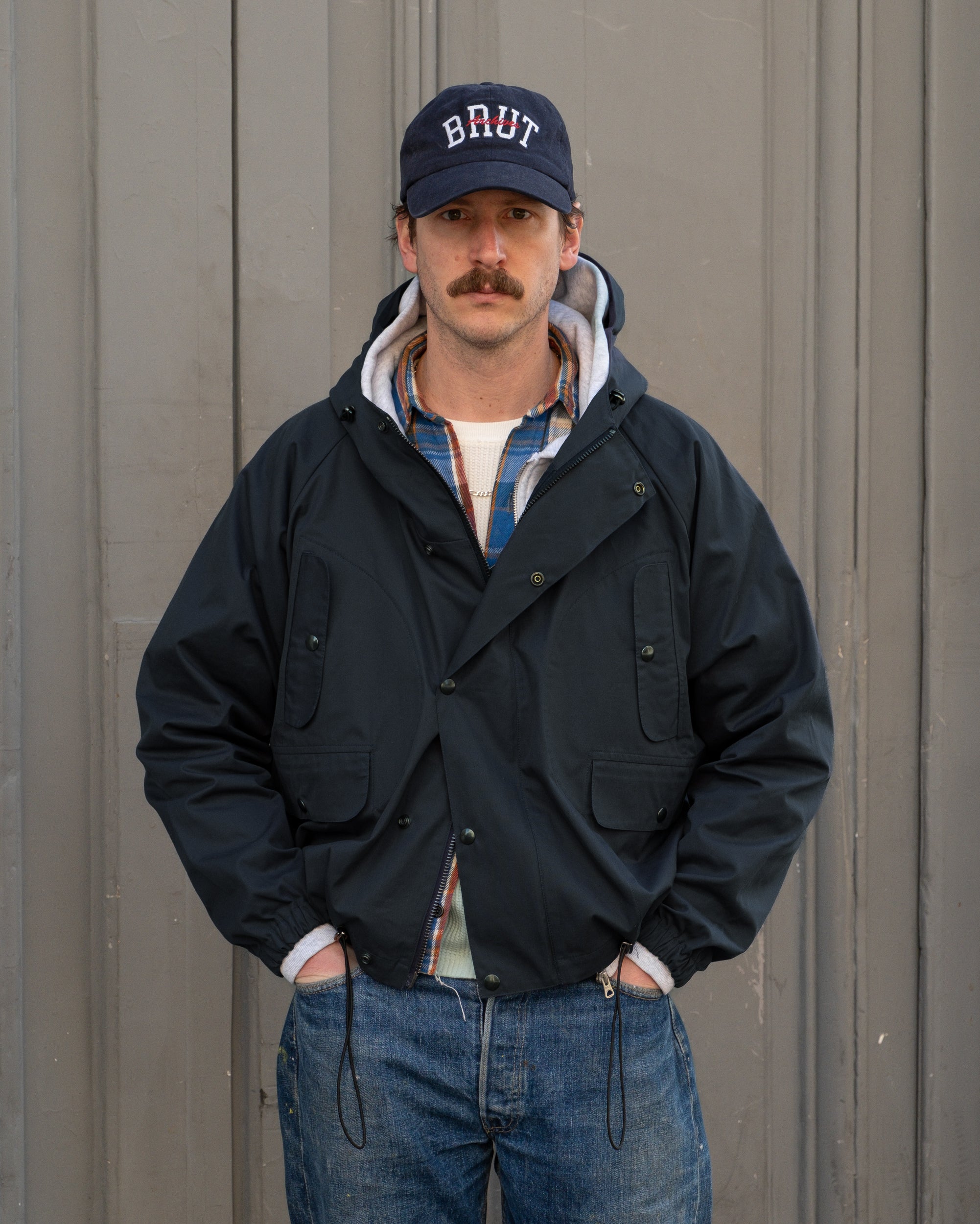 ジャケット・アウター waiper  NAVY VENTILE SMOCK PAR THE VENTILE® WADER JACKET - NAVY | BRUT Vintage Shop