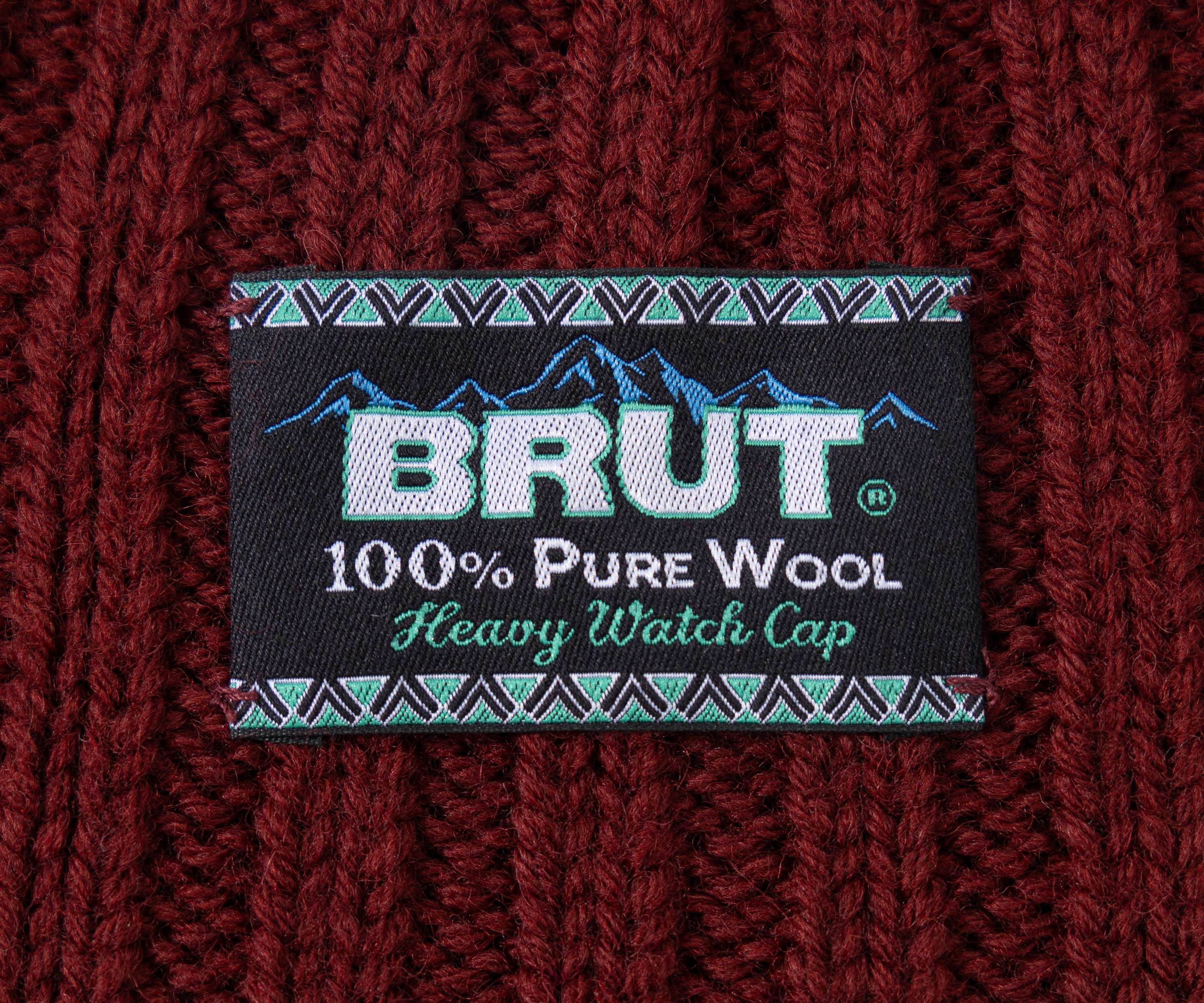 THE HEAVY WATCH CAP Chapeaux et casquettes BORDEAUX - BRUT Vêtements