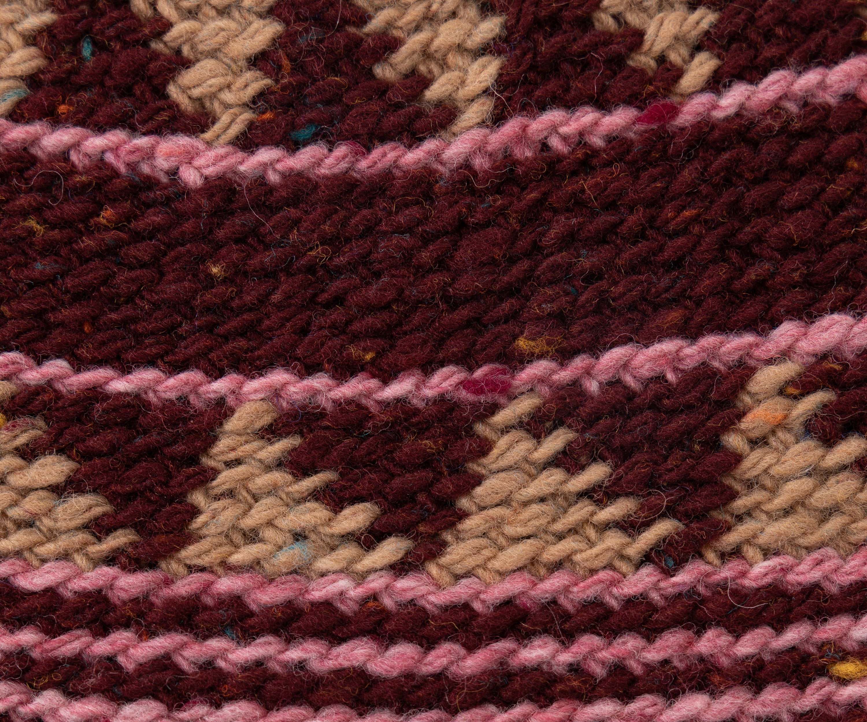 THE HAND-KNIT WATCH CAP Hats and Caps WINE - BRUT Clothing