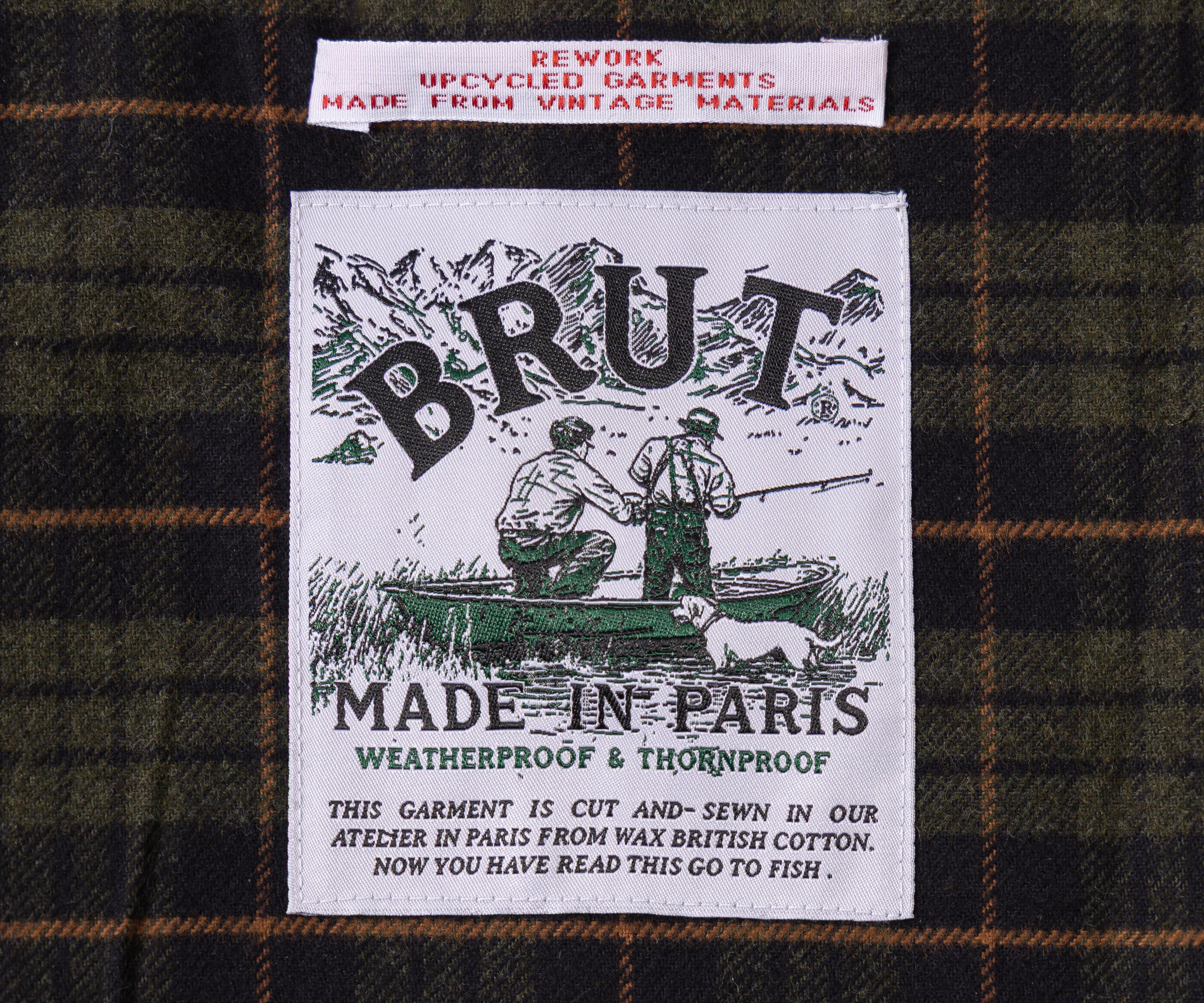 REWORK® WAX OVERPANTS - N° 012 Coats & Jackets GREEN / ONE SIZE - BRUT Clothing